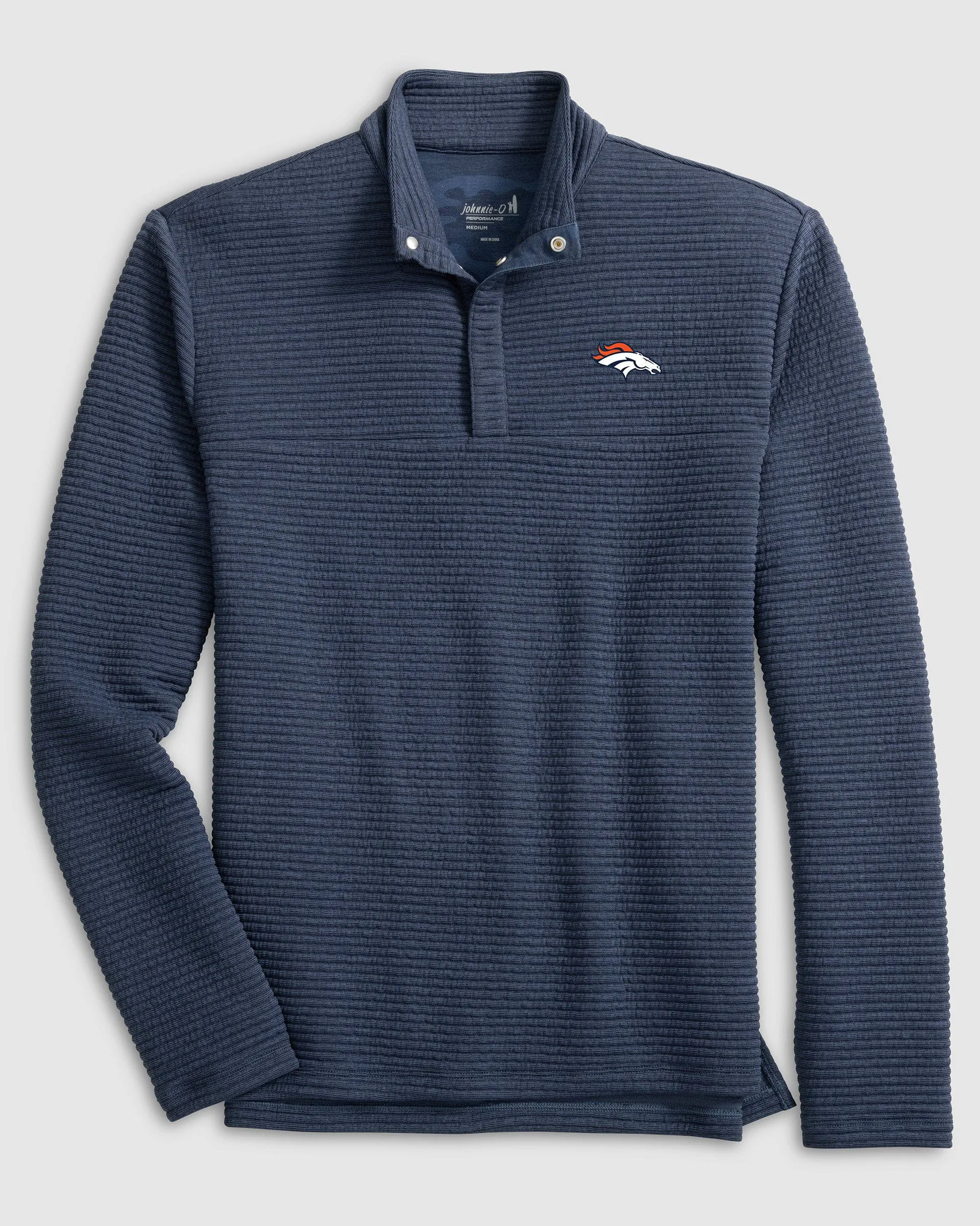 Denver Broncos Benjy Snap 1/4 Zip Pullover sold by Johnnie-O