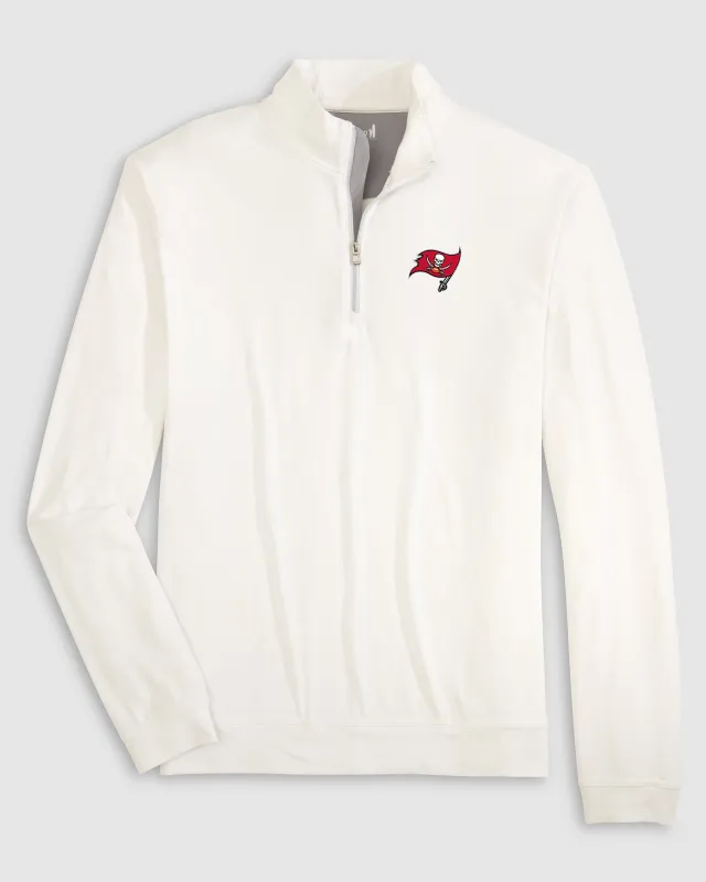 Tampa Bay Buccaneers Motion Performance 1/4 Zip Pullover made by Johnnie-O