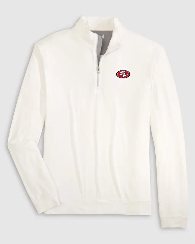San Francisco 49ers Motion Performance 1/4 Zip Pullover made by Johnnie-O