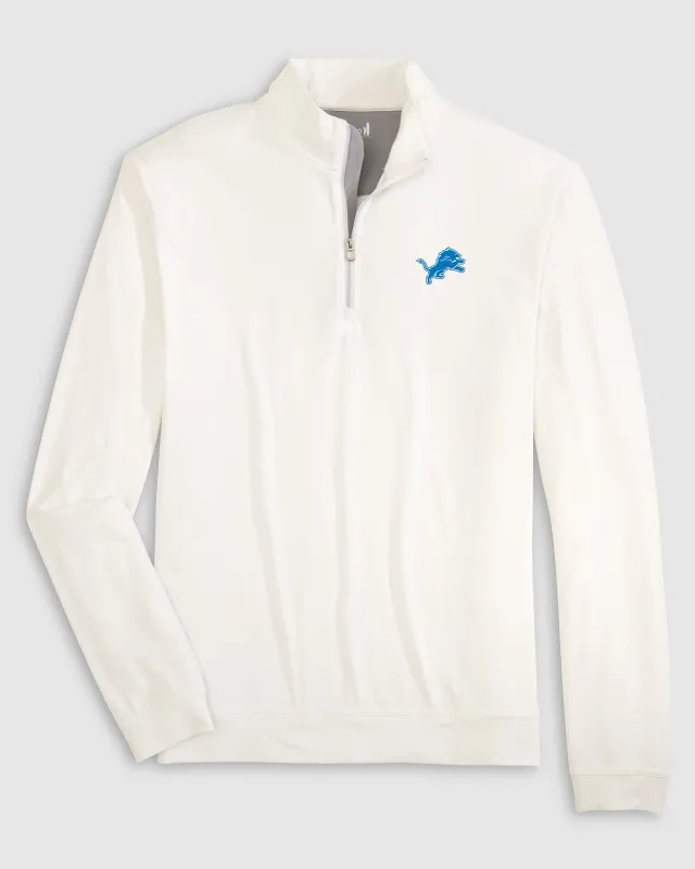 Detroit Lions Motion Performance 1/4 Zip Pullover made by Johnnie-O