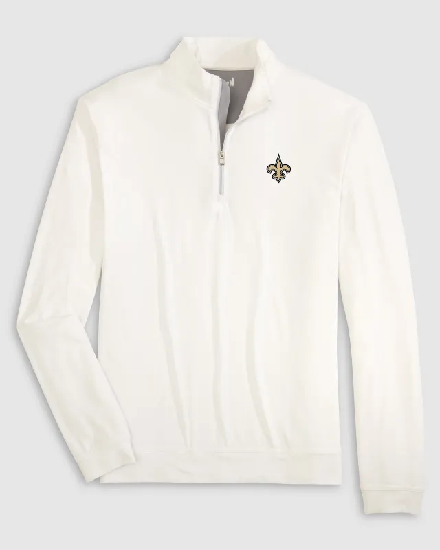 New Orleans Saints Motion Performance 1/4 Zip Pullover sold by Johnnie-O