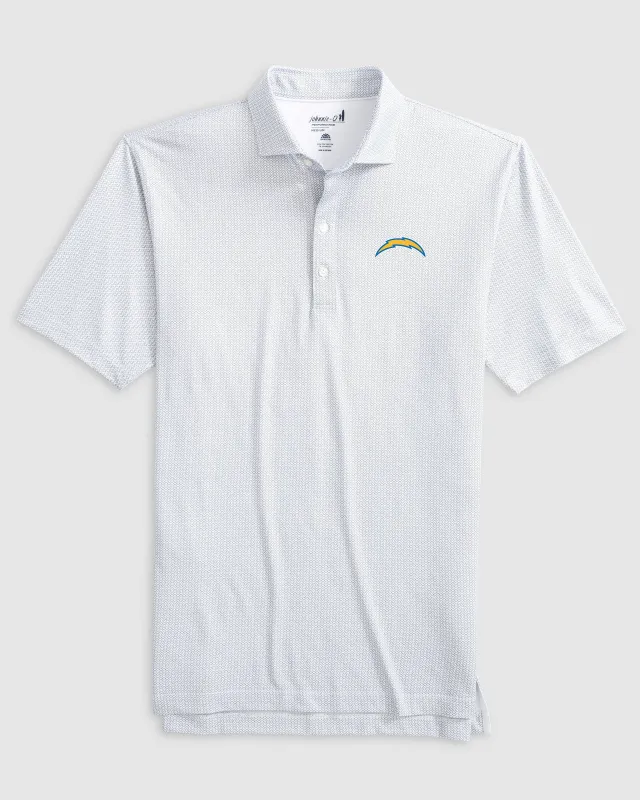 Los Angeles Chargers Slade Performance Jersey Polo sold by Johnnie-O