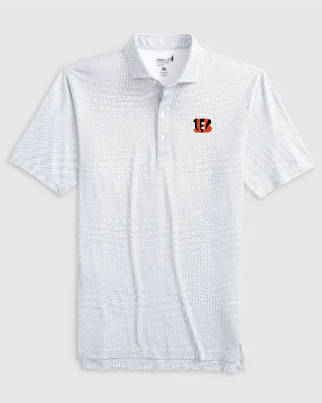 Cincinnati Bengals Slade Performance Jersey Polo sold by Johnnie-O