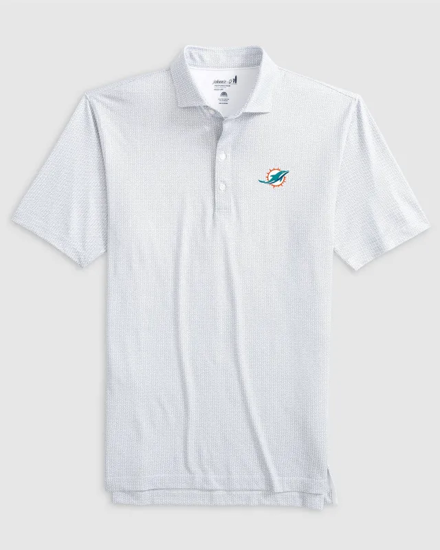 Miami Dolphins Slade Performance Jersey Polo sold by Johnnie-O