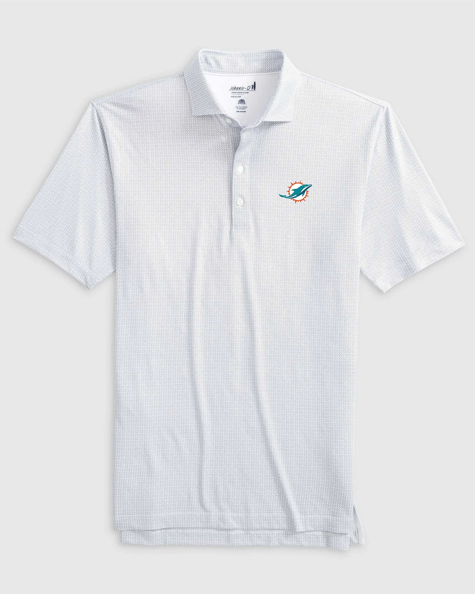 Miami Dolphins Slade Performance Jersey Polo sold by Johnnie-O