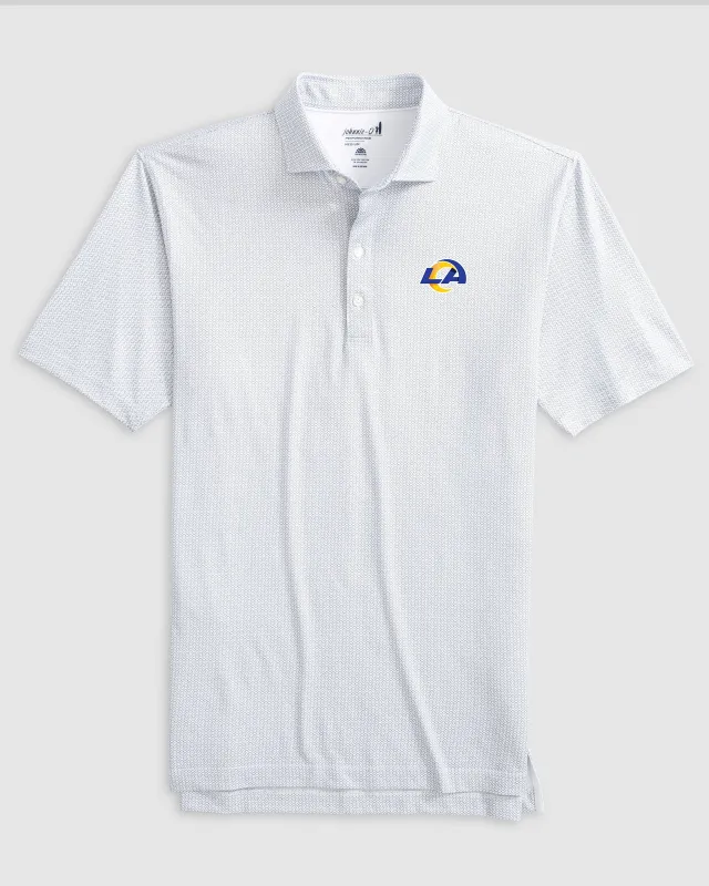 Los Angeles Rams Slade Performance Jersey Polo sold by Johnnie-O