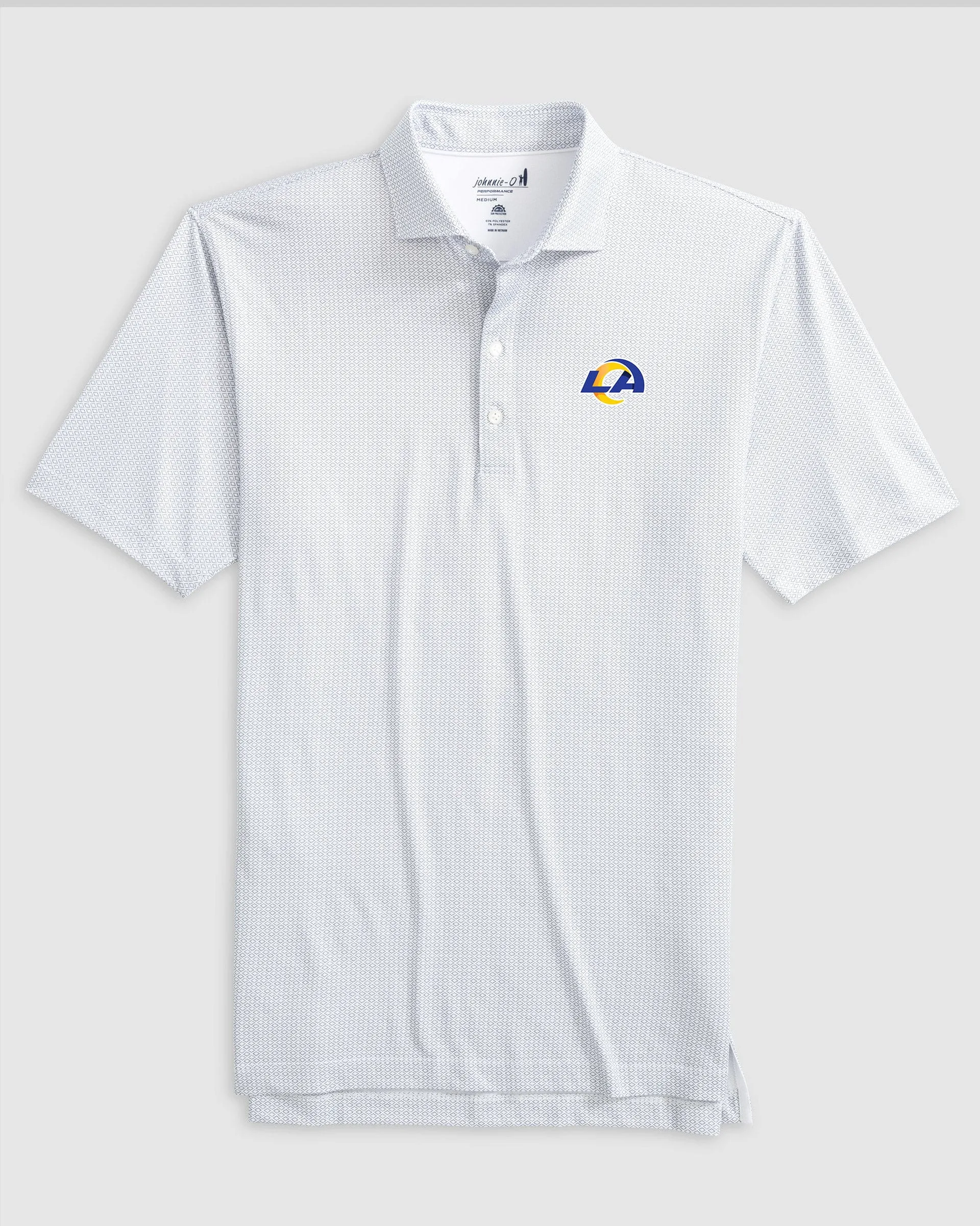 Los Angeles Rams Slade Performance Jersey Polo sold by Johnnie-O