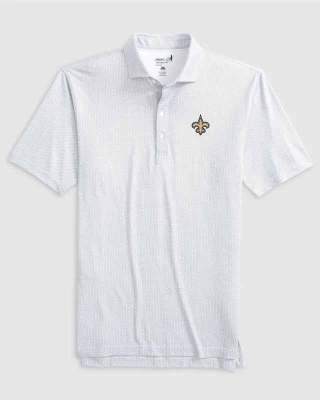 New Orleans Saints Slade Performance Jersey Polo sold by Johnnie-O