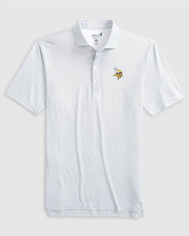 Minnesota Vikings Slade Performance Jersey Polo sold by Johnnie-O