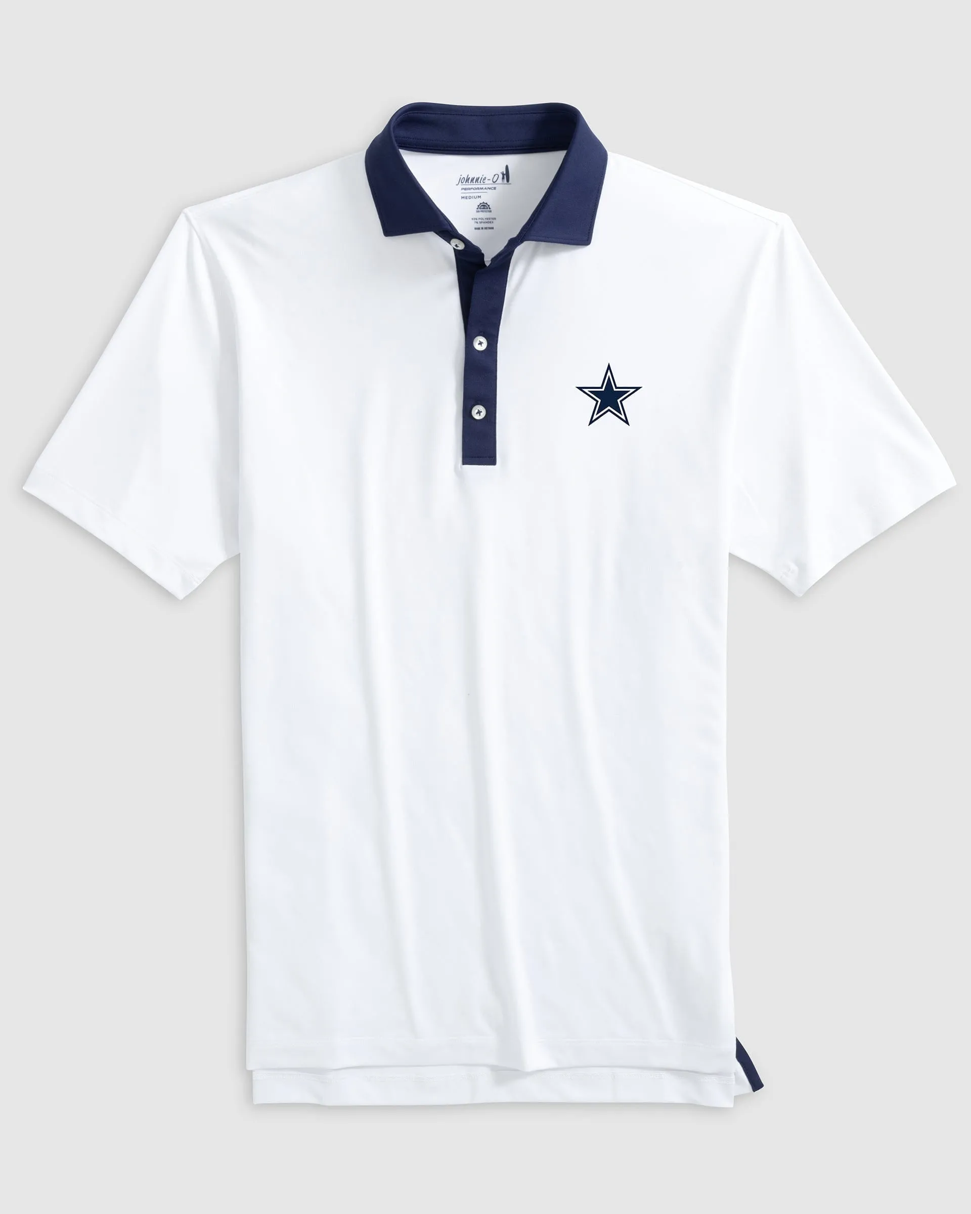 Dallas Cowboys Ramos Performance Jersey Polo sold by Johnnie-O