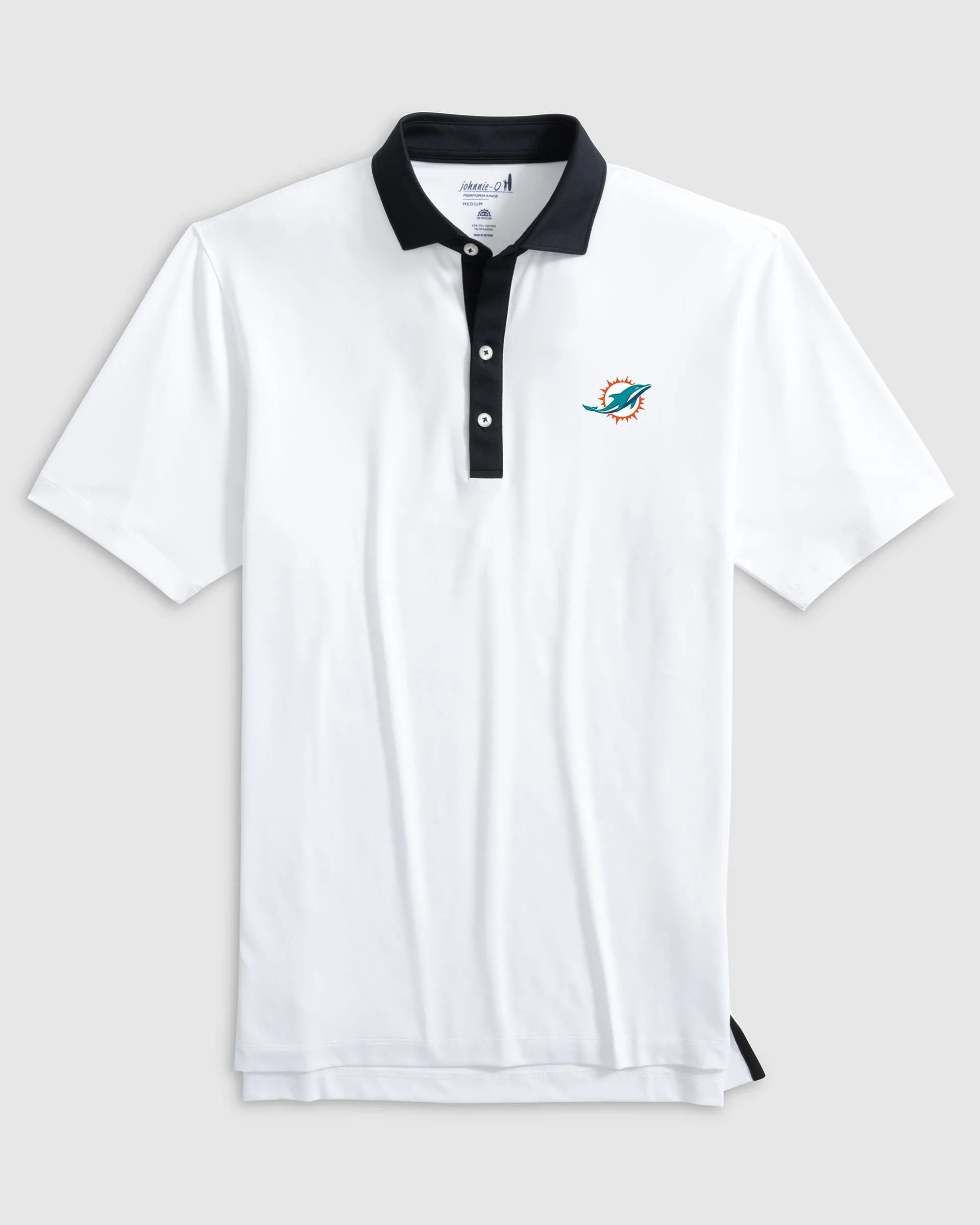 Miami Dolphins Ramos Performance Jersey Polo sold by Johnnie-O