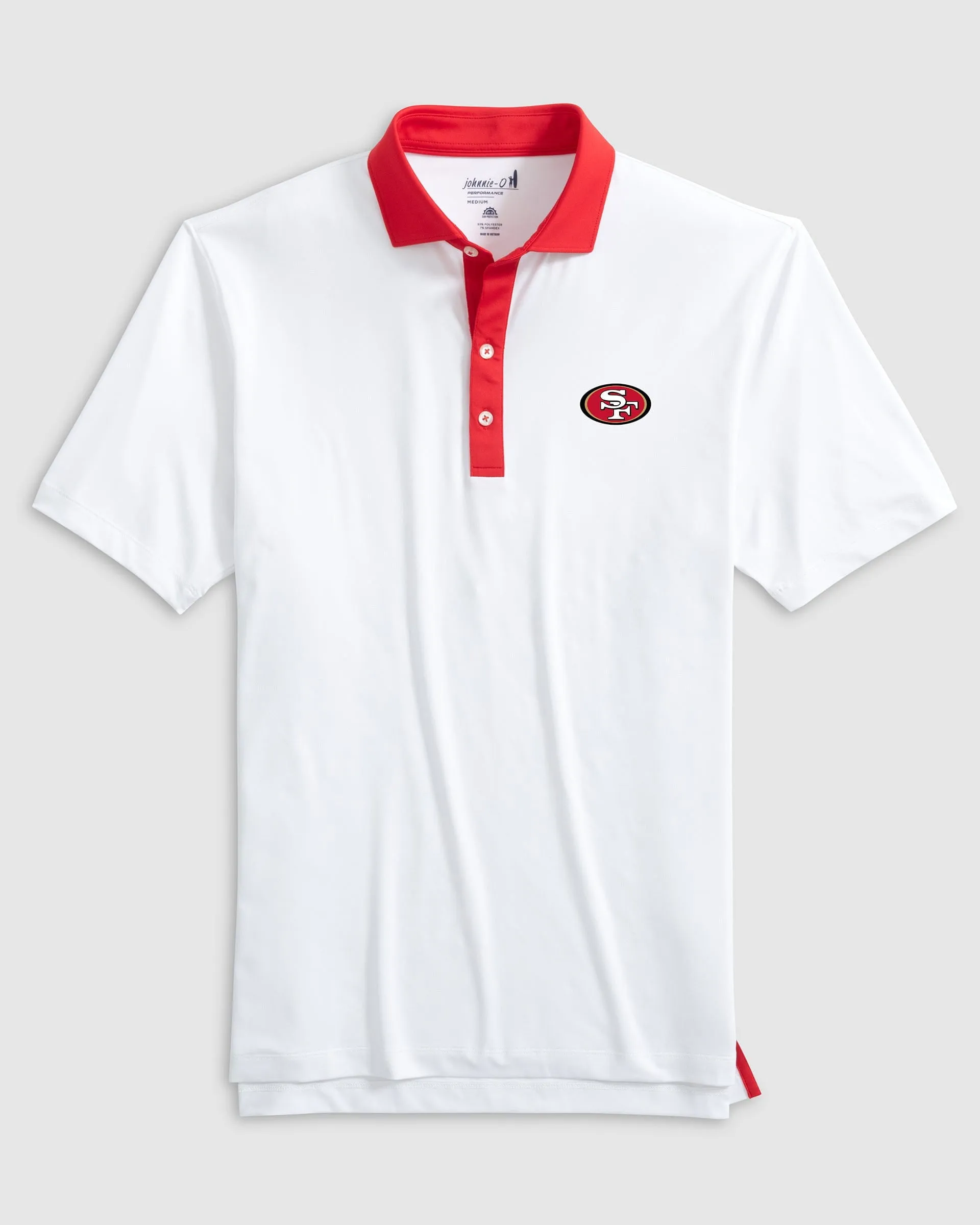 San Francisco 49ers Ramos Performance Jersey Polo sold by Johnnie-O product image thumbnail 2