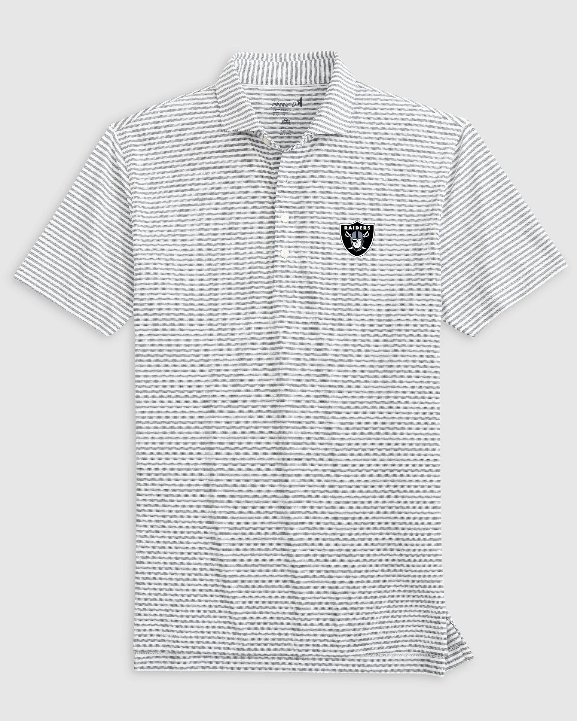 Las Vegas Raiders Stetsons Performance Mesh Polo sold by Johnnie-O