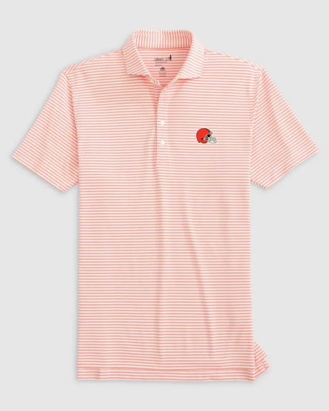 Cleveland Browns Stetsons Performance Mesh Polo sold by Johnnie-O