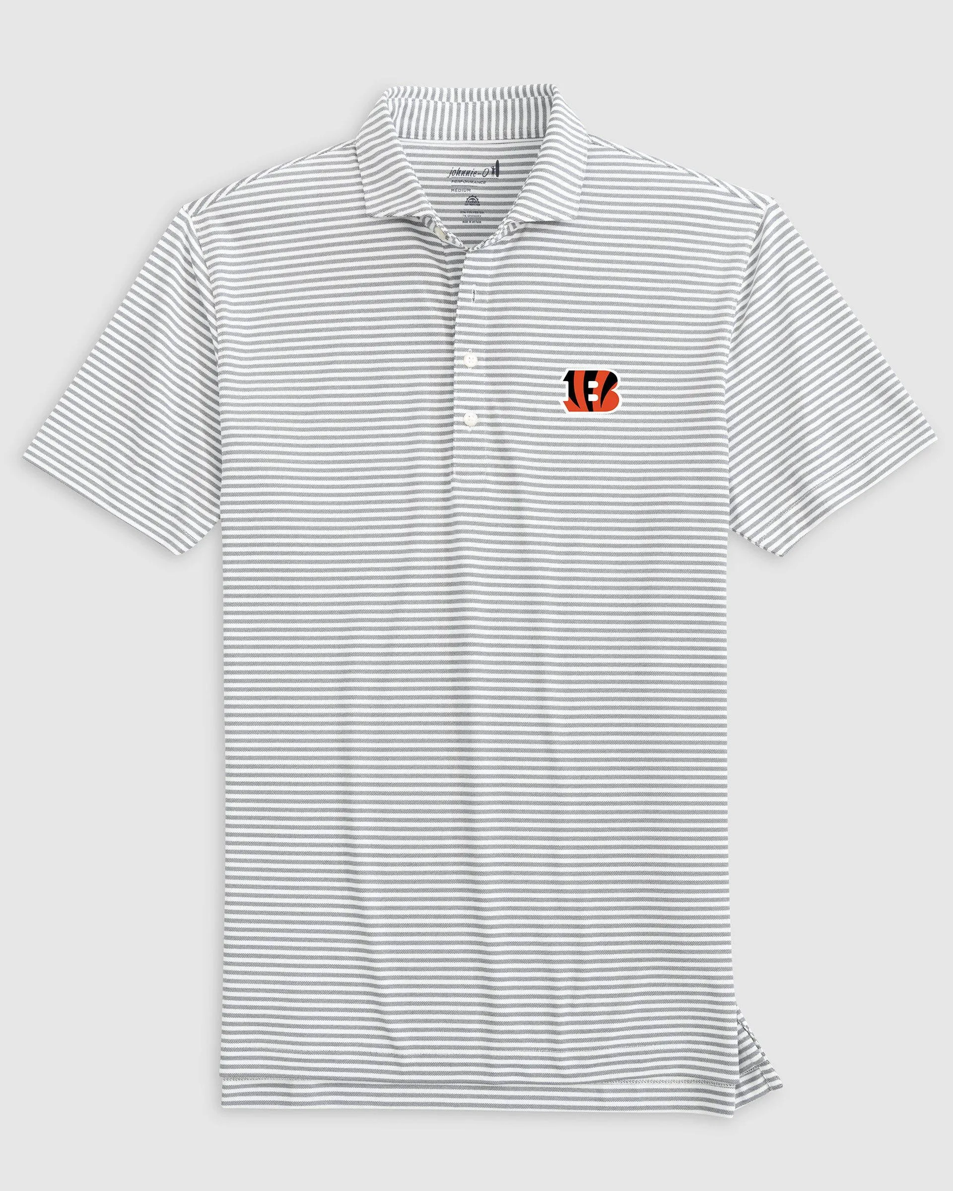 Cincinnati Bengals Stetsons Performance Mesh Polo sold by Johnnie-O