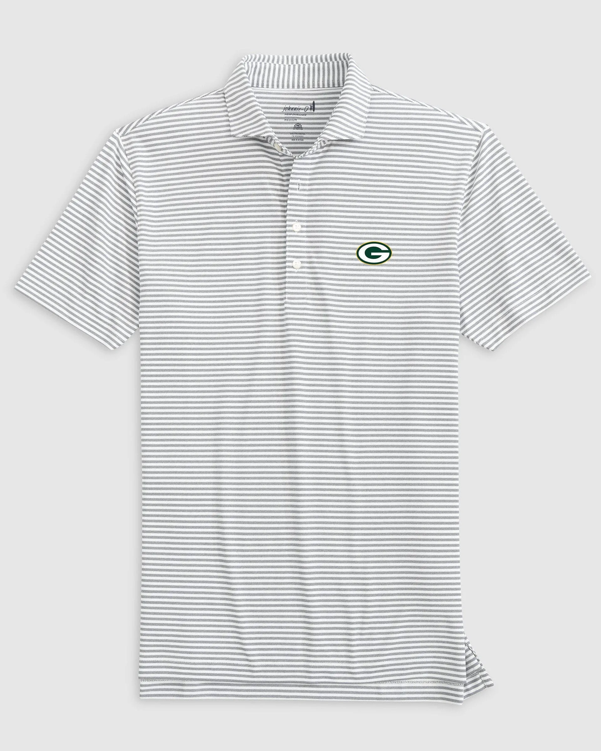 Green Bay Packers Stetsons Performance Mesh Polo sold by Johnnie-O