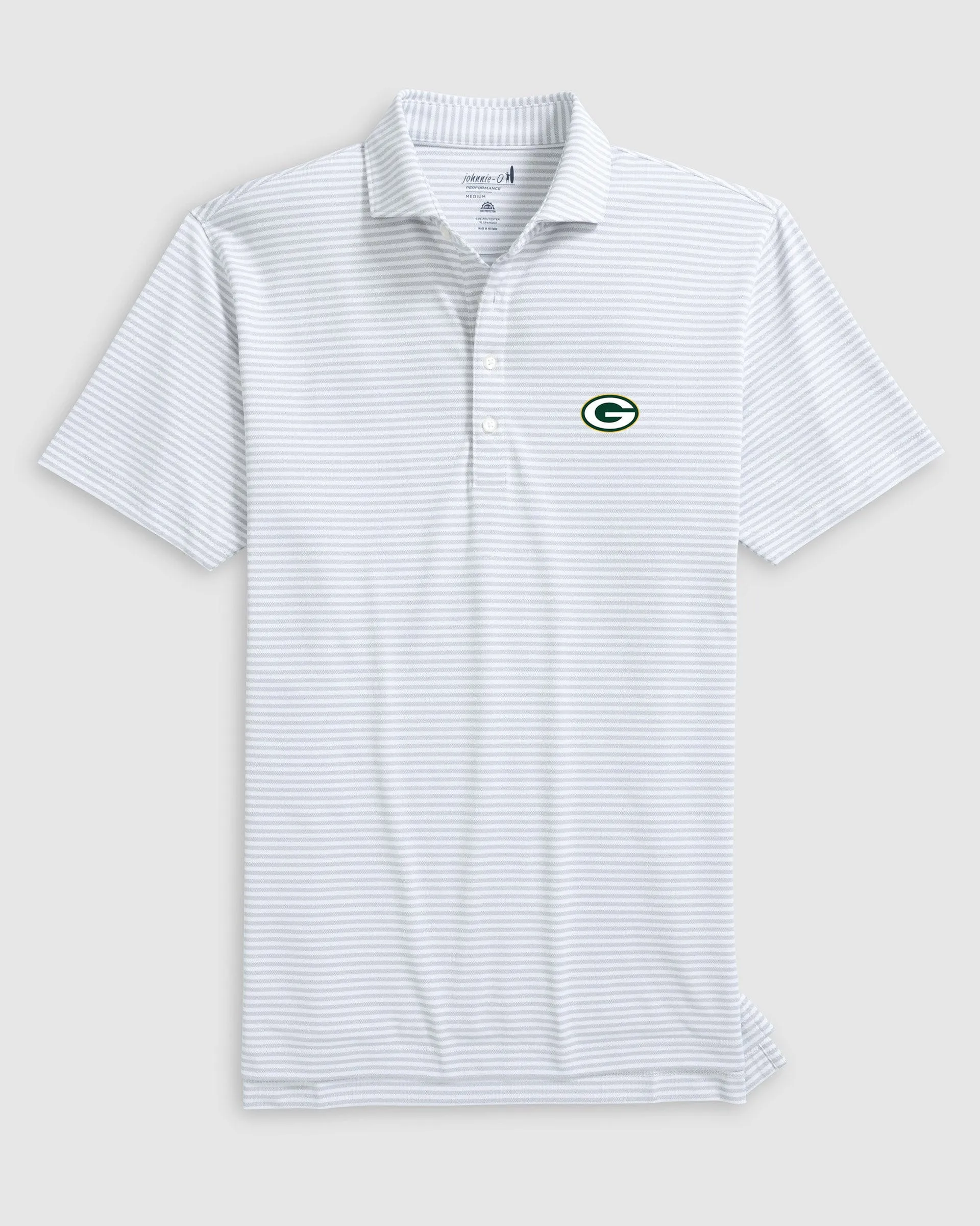 Green Bay Packers Stetsons Performance Mesh Polo sold by Johnnie-O product image thumbnail 3