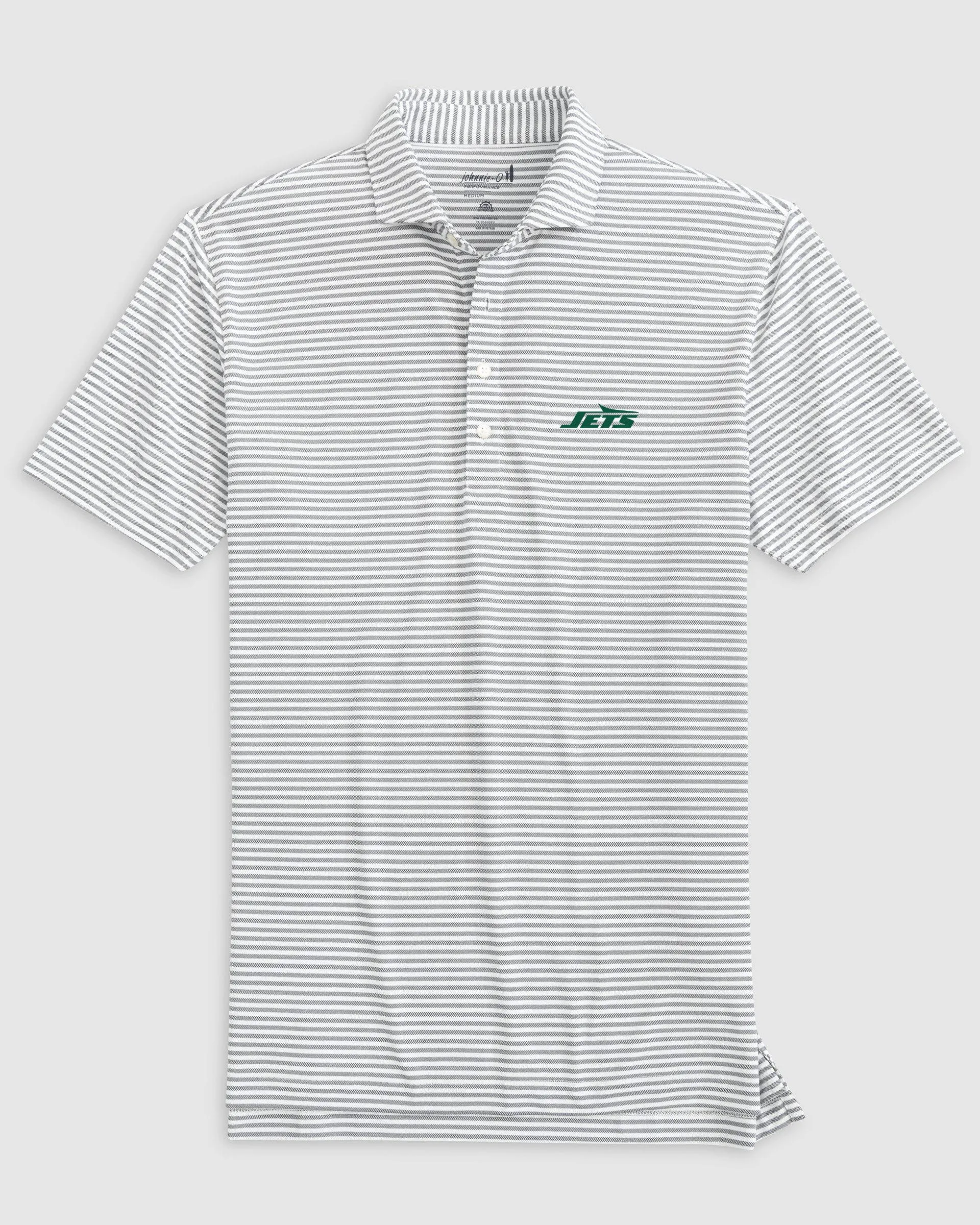 New York Jets Stetsons Performance Mesh Polo sold by Johnnie-O