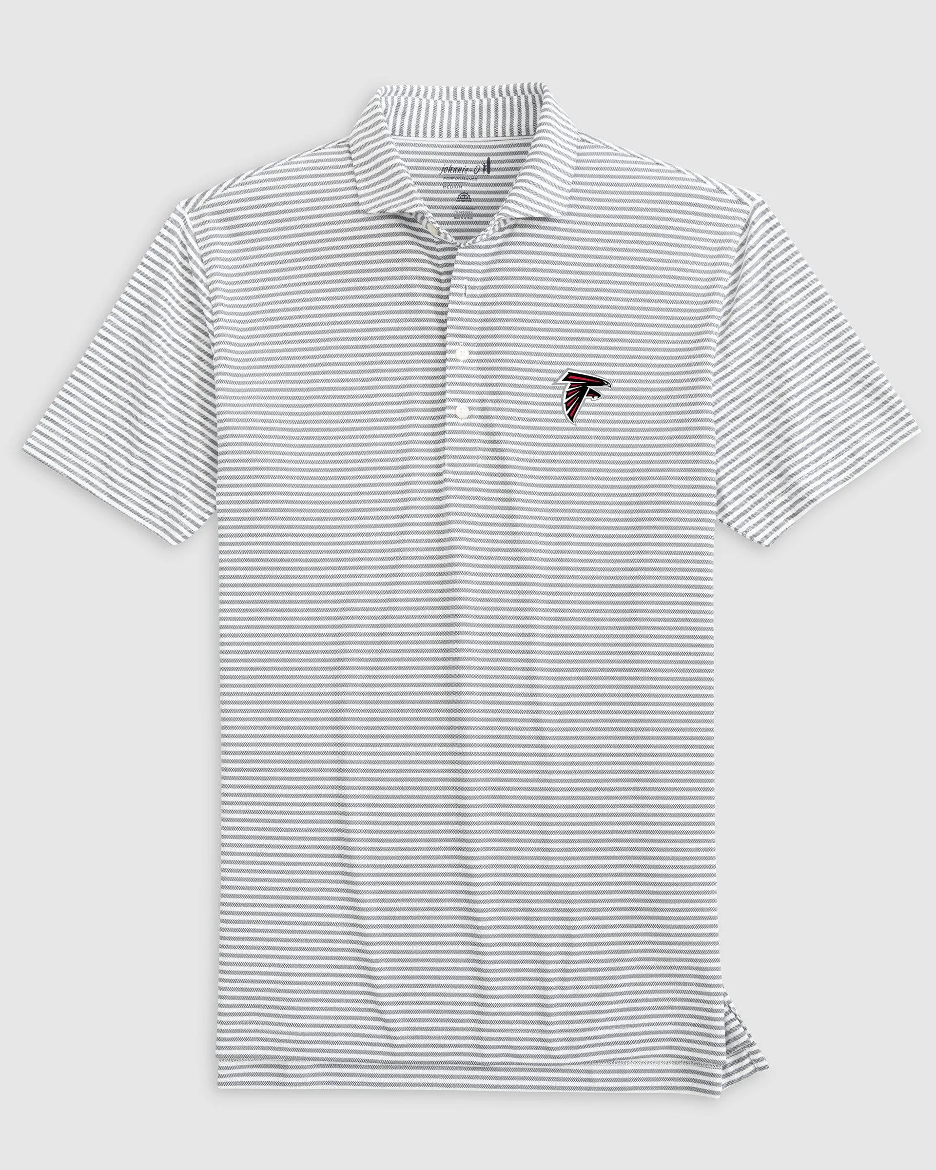 Atlanta Falcons Stetsons Performance Mesh Polo sold by Johnnie-O