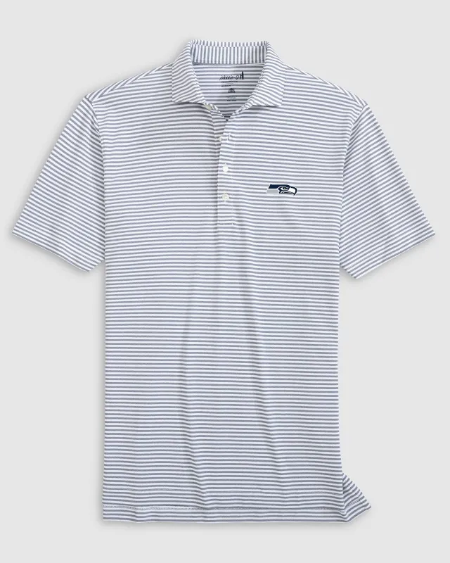Seattle Seahawks Stetsons Performance Mesh Polo sold by Johnnie-O