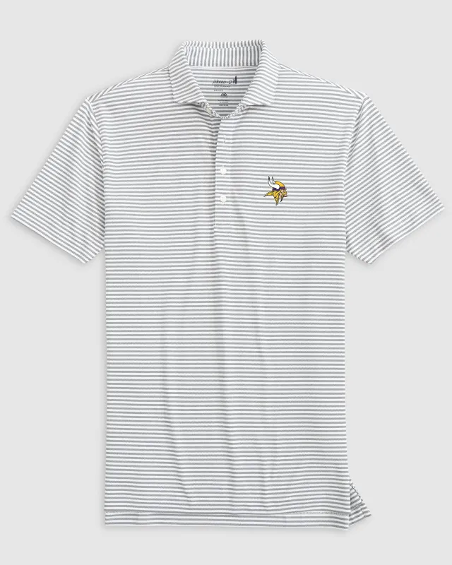 Minnesota Vikings Stetsons Performance Mesh Polo sold by Johnnie-O