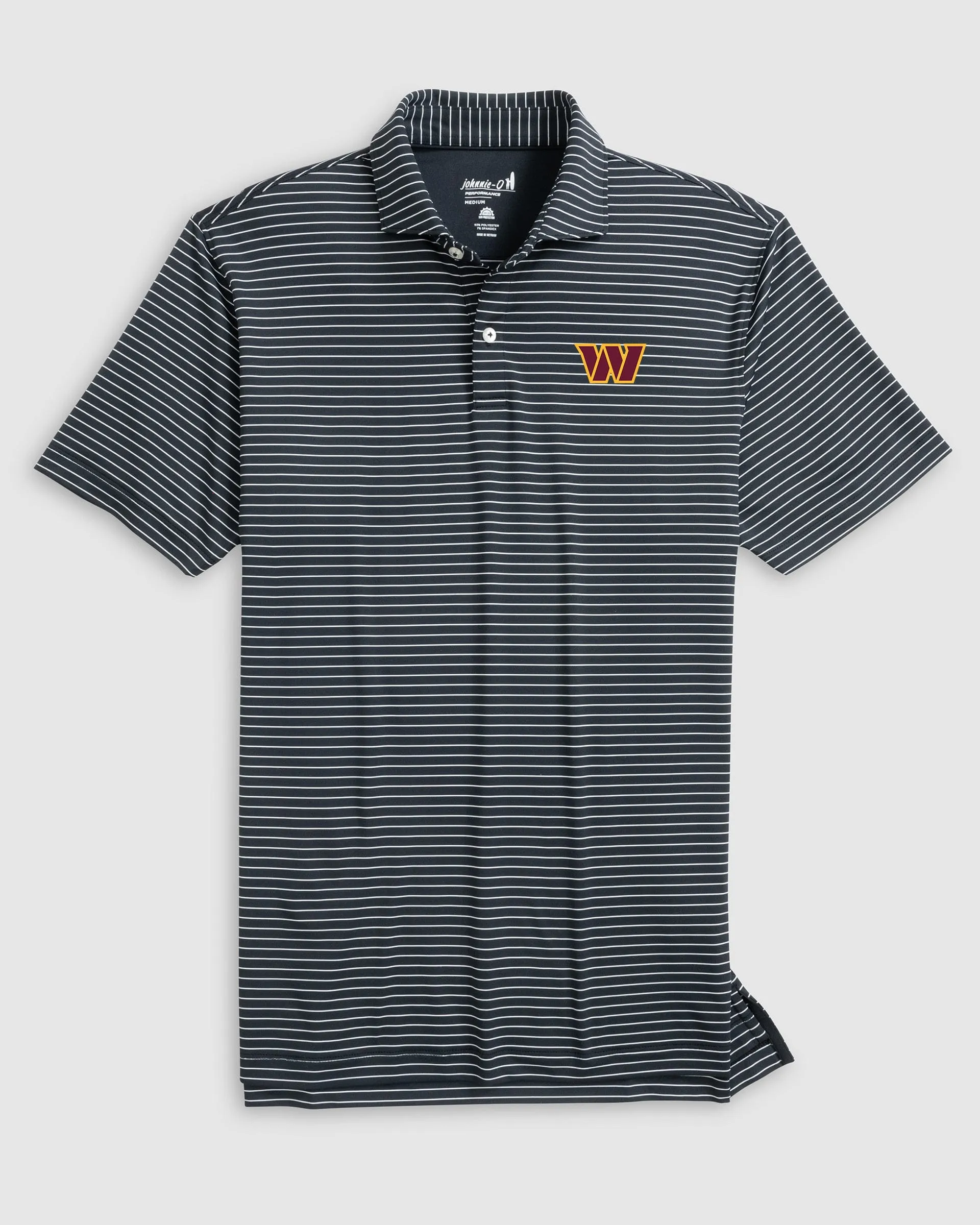 Washington Commanders Beau Striped Performance Jersey Polo sold by Johnnie-O product image thumbnail 3