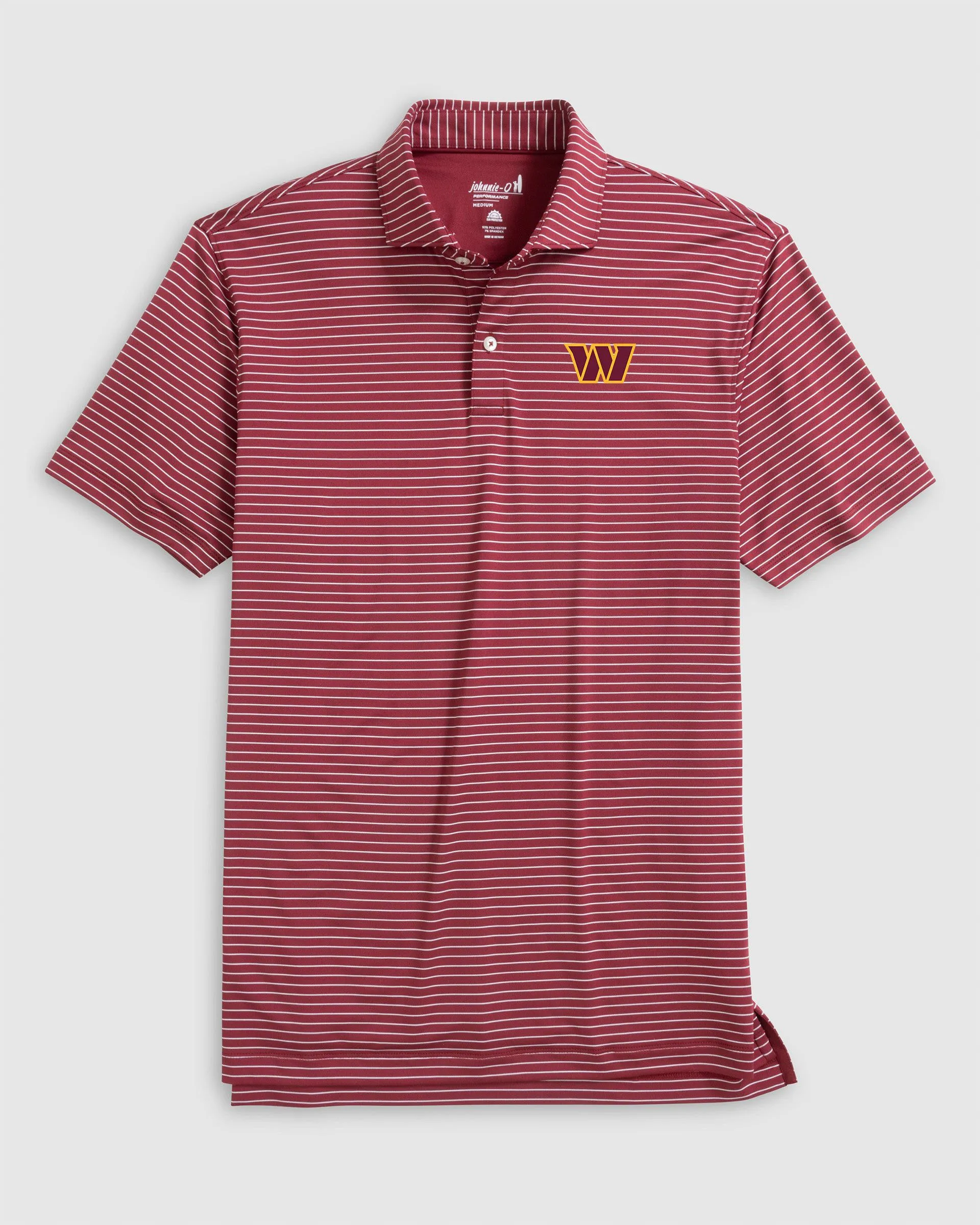 Washington Commanders Beau Striped Performance Jersey Polo sold by Johnnie-O product image thumbnail 2