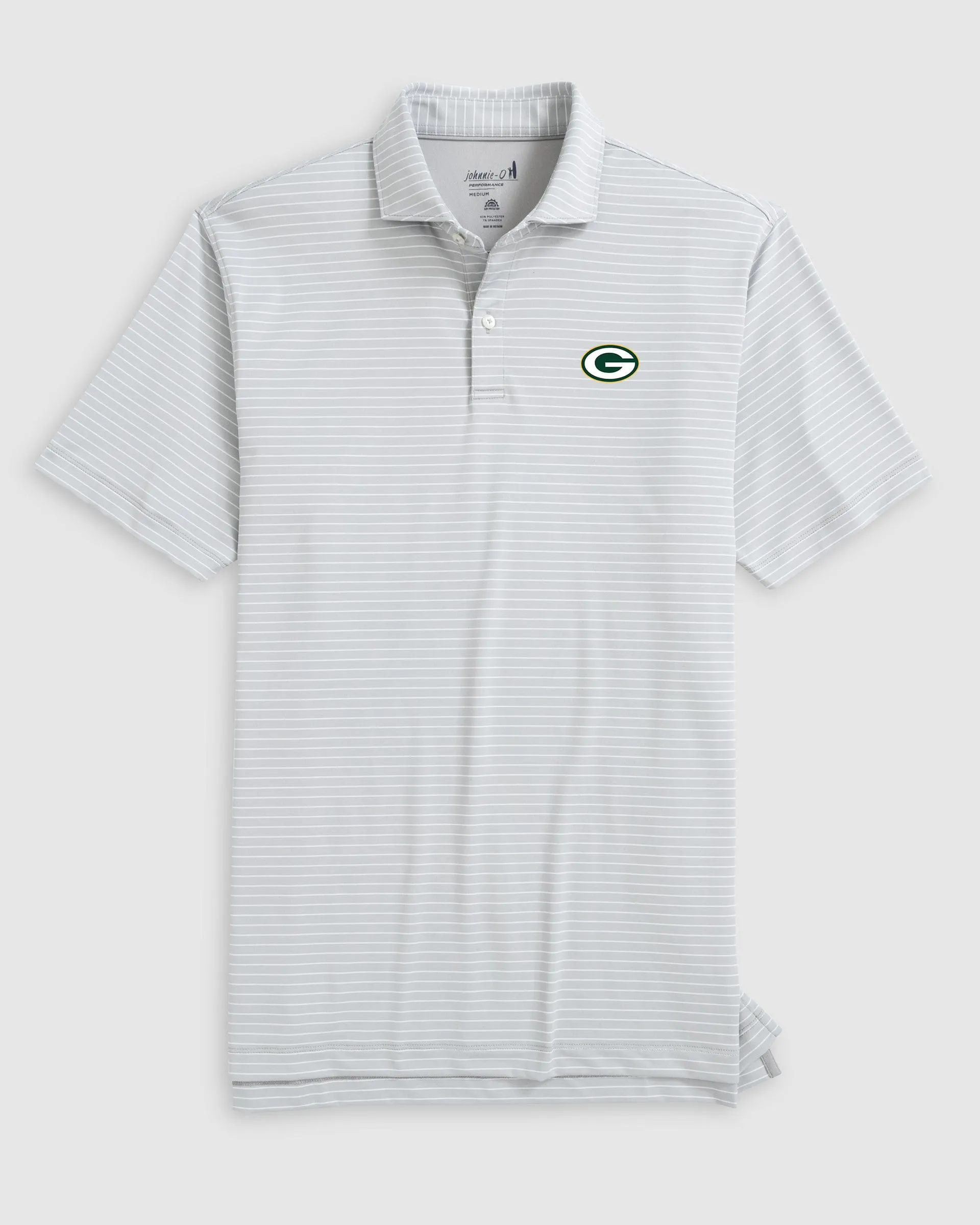 Green Bay Packers Beau Striped Performance Jersey Polo sold by Johnnie-O product image thumbnail 3