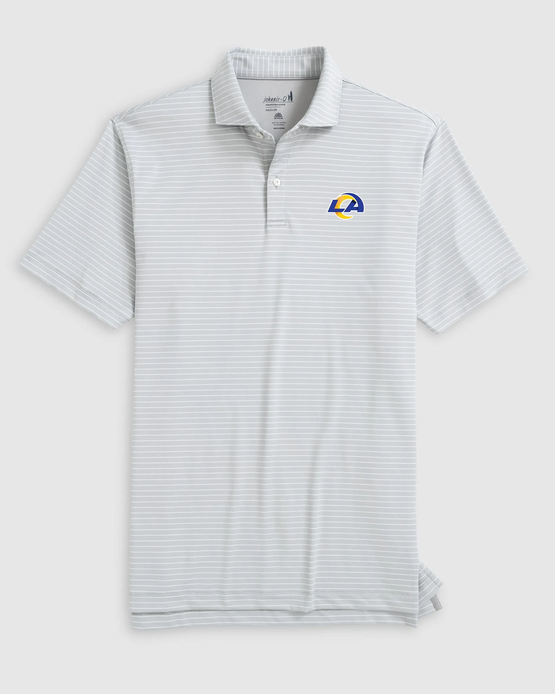 Los Angeles Rams Beau Striped Performance Jersey Polo sold by Johnnie-O product image thumbnail 3