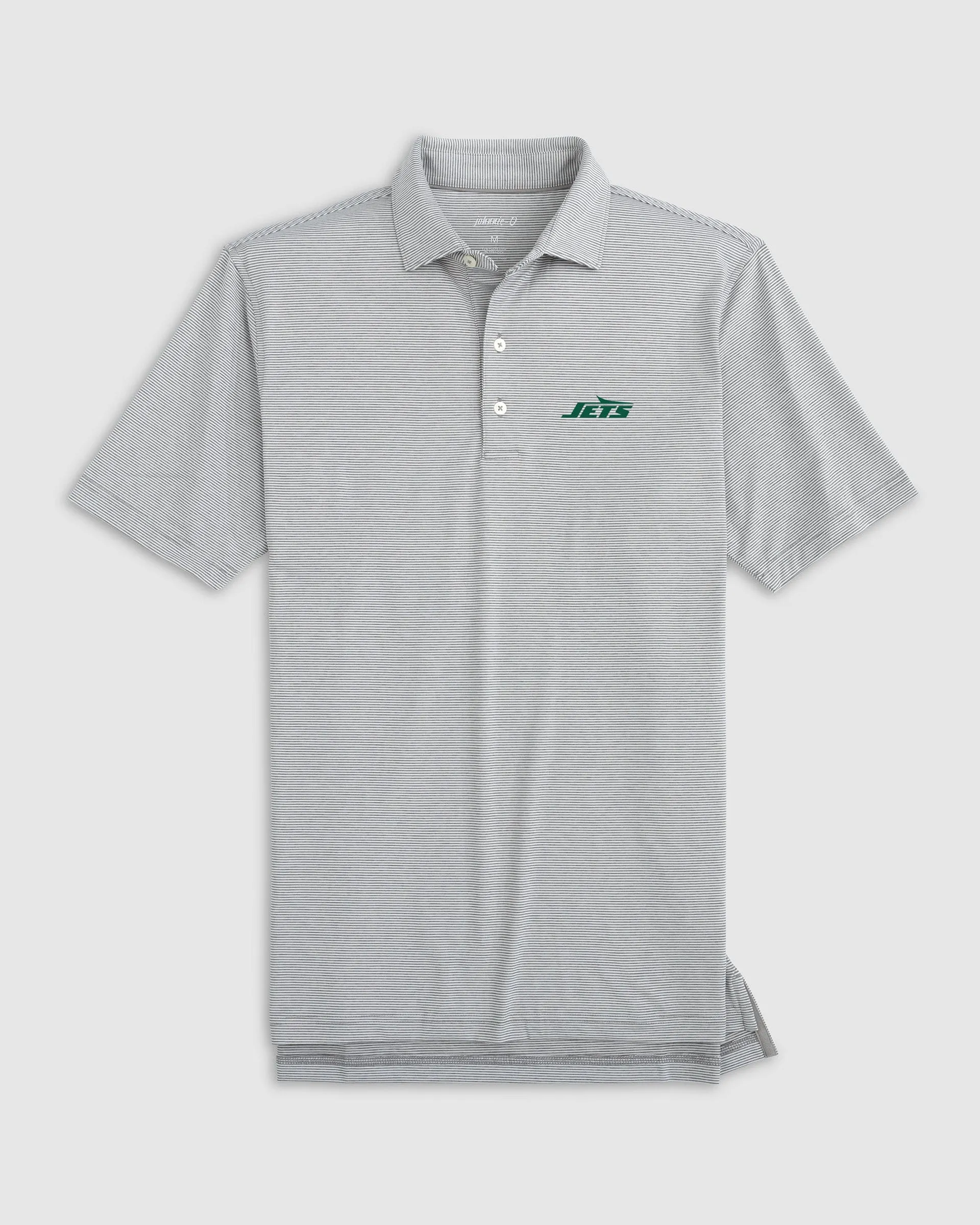 New York Jets Lyndonn Striped Performance Jersey Polo sold by Johnnie-O product image thumbnail 3