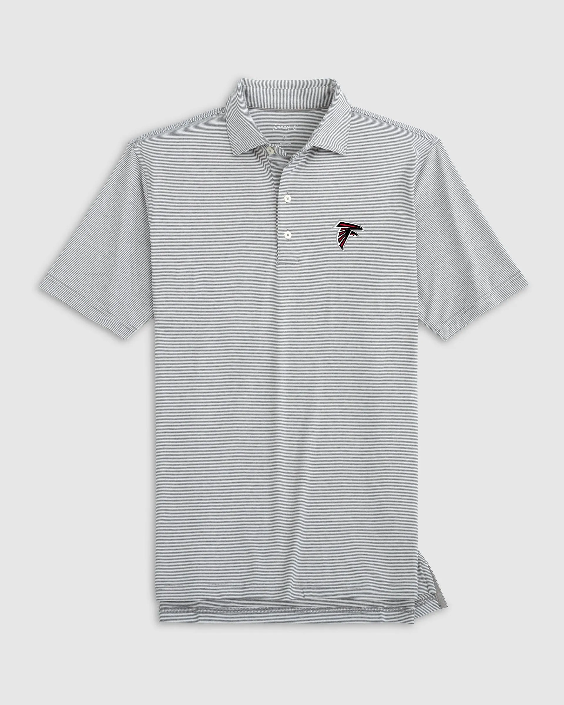 Atlanta Falcons Lyndonn Striped Performance Jersey Polo sold by Johnnie-O product image thumbnail 2