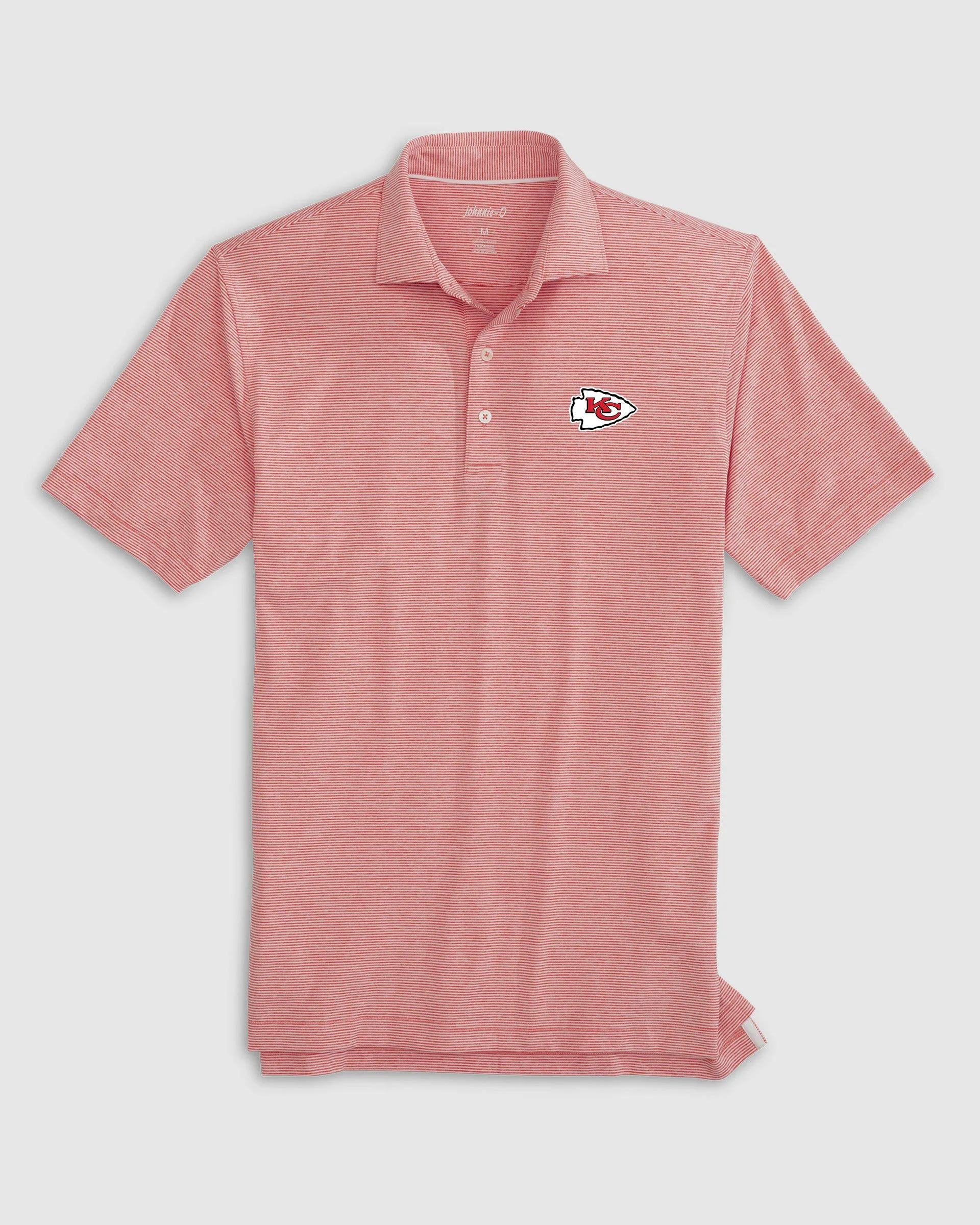Kansas City Chiefs Lyndonn Striped Performance Jersey Polo sold by Johnnie-O product image thumbnail 3