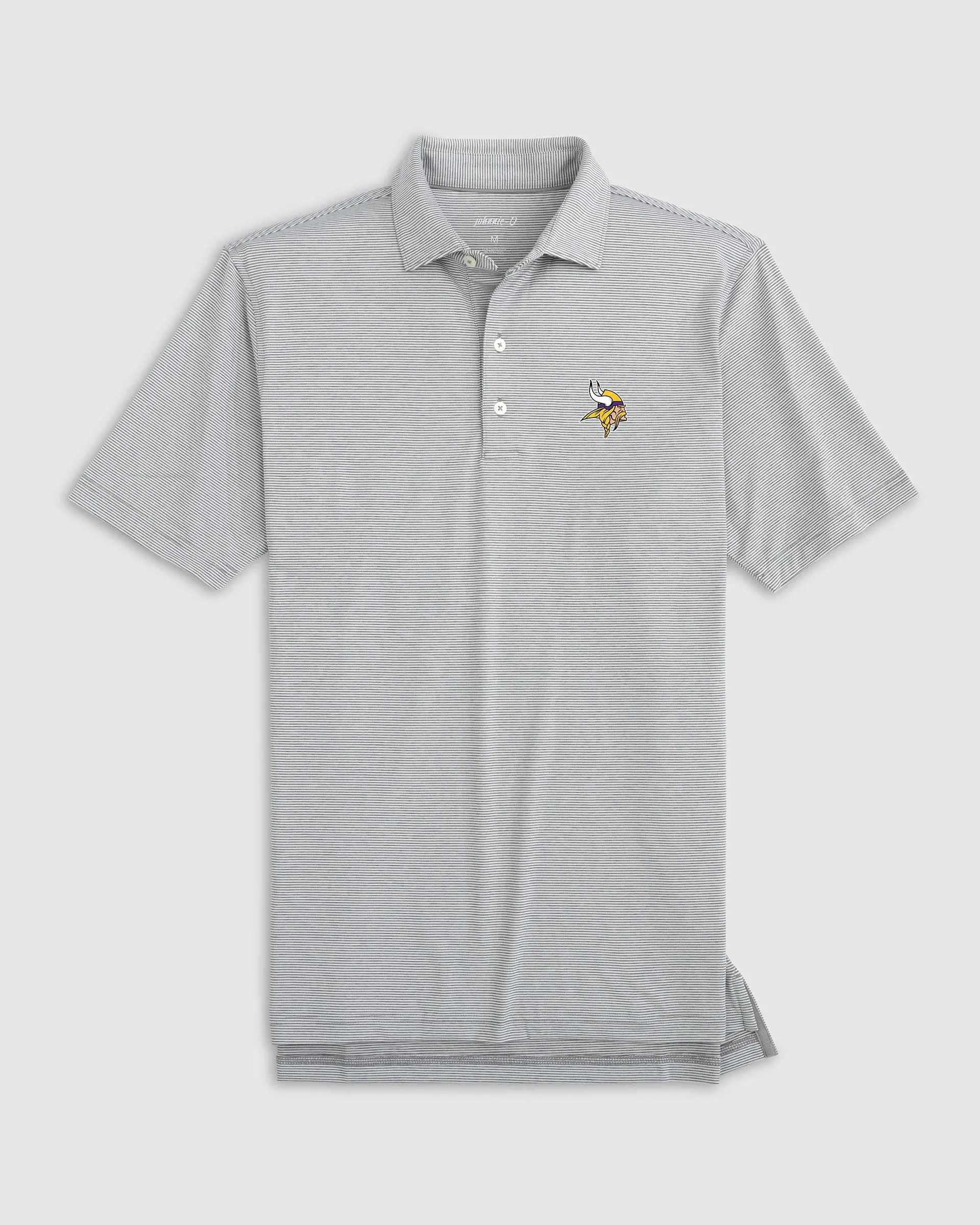 Minnesota Vikings Lyndonn Striped Performance Jersey Polo sold by Johnnie-O product image thumbnail 2