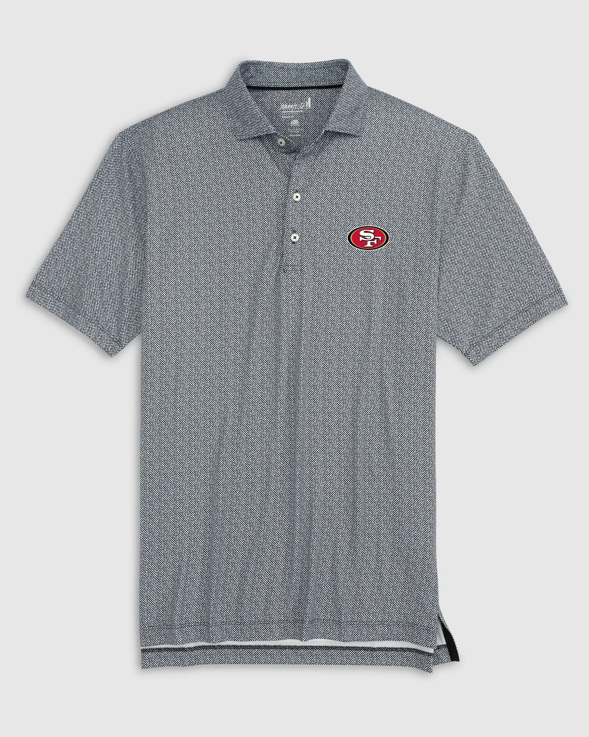 San Francisco 49ers Hinson Performance Jersey Polo sold by Johnnie-O