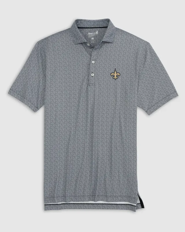 New Orleans Saints Hinson Performance Jersey Polo sold by Johnnie-O