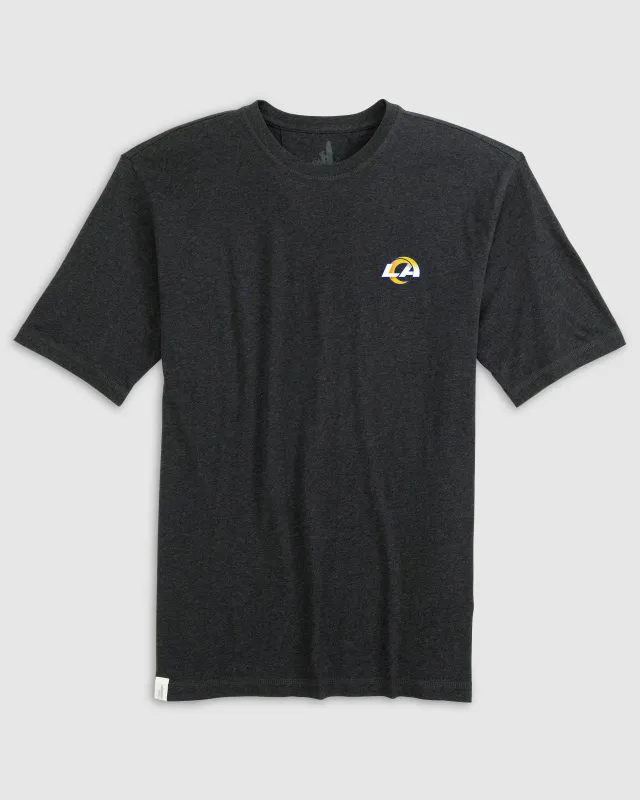 Los Angeles Rams Heathered Spencer T-Shirt sold by Johnnie-O