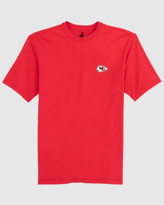 Kansas City Chiefs Heathered Spencer T-Shirt sold by Johnnie-O