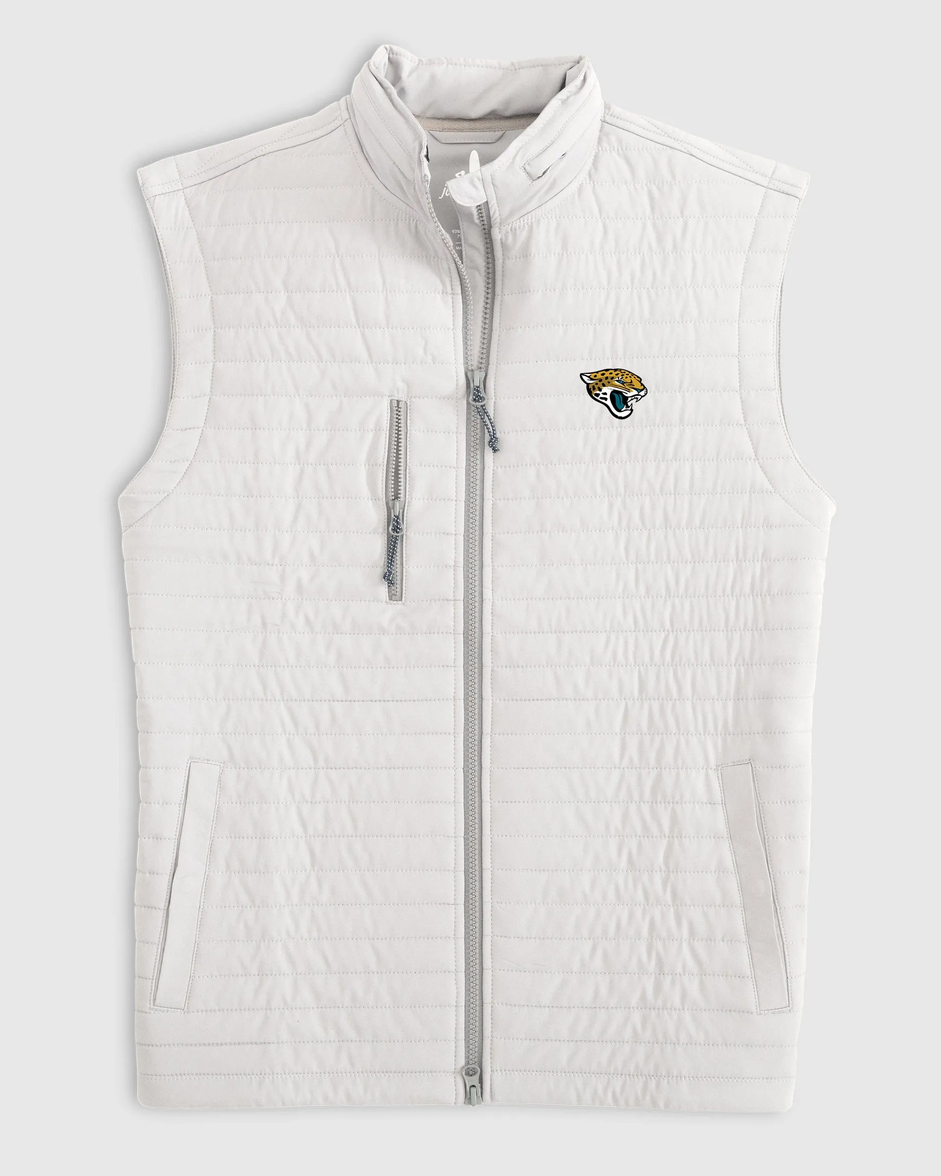 Jacksonville Jaguars Crosswind Quilted Performance Vest sold by Johnnie-O