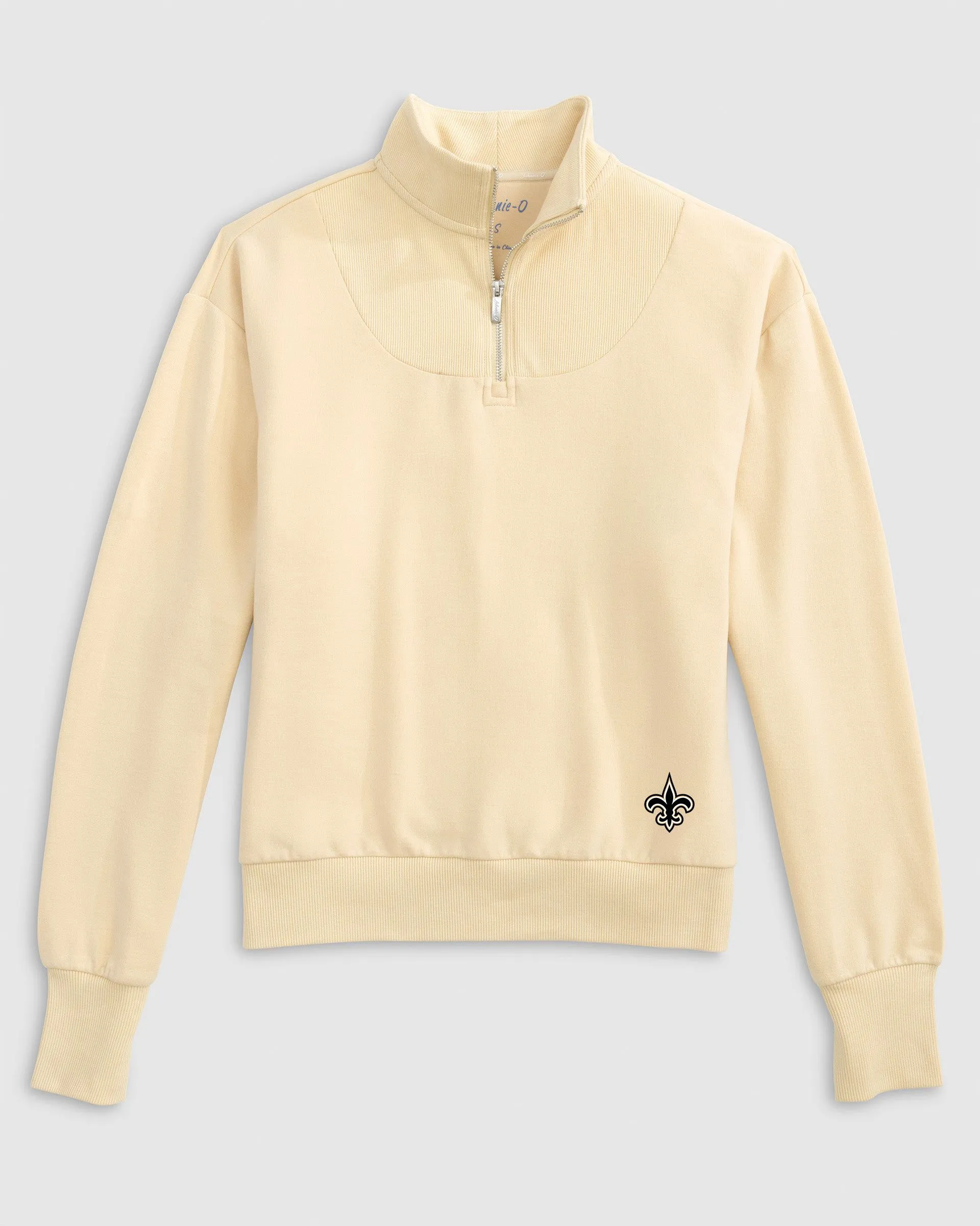 Women's New Orleans Saints Naomi Rib Knit 1/4 Zip sold by Johnnie-O product image thumbnail 2