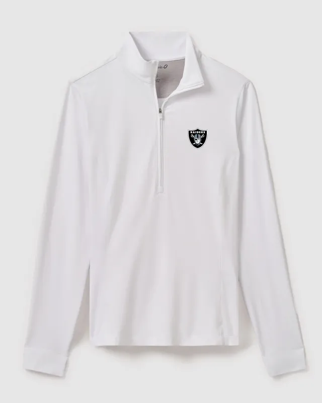 Women's Las Vegas Raiders Susie Performance 1/4 Zip sold by Johnnie-O