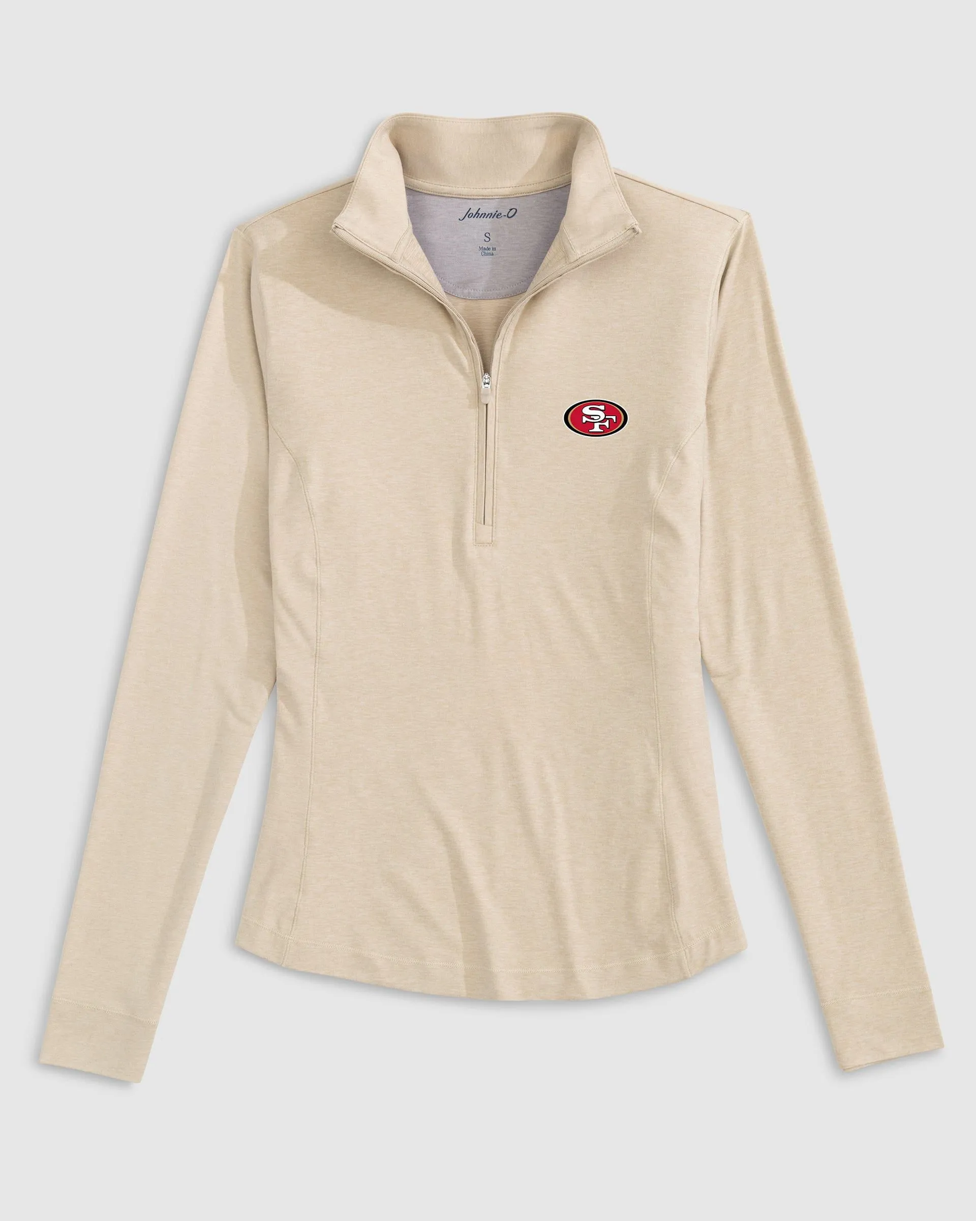 Women's San Francisco 49ers Susie Performance 1/4 Zip sold by Johnnie-O product image thumbnail 3