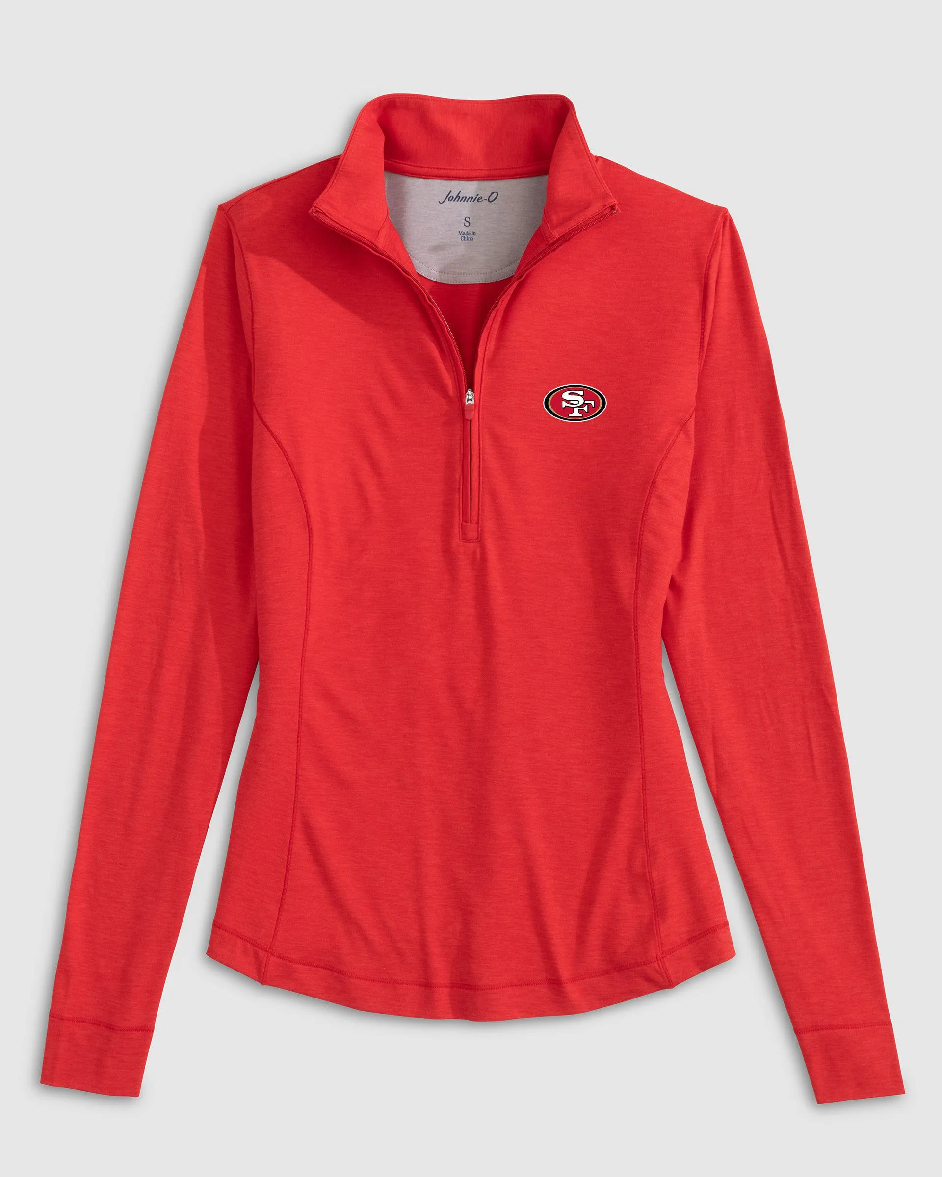 Women's San Francisco 49ers Susie Performance 1/4 Zip sold by Johnnie-O product image thumbnail 2