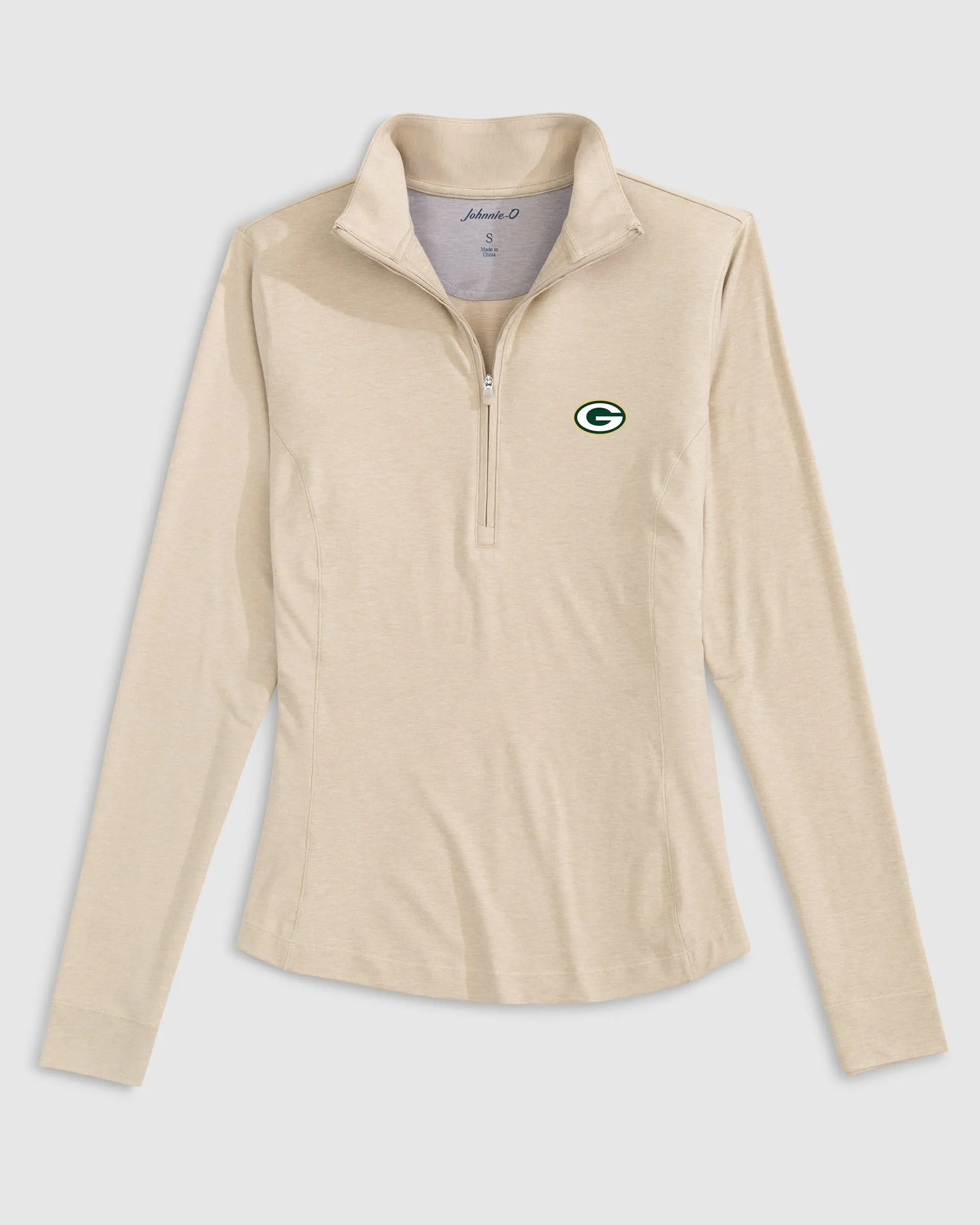 Women's Green Bay Packers Susie Performance 1/4 Zip sold by Johnnie-O product image thumbnail 2