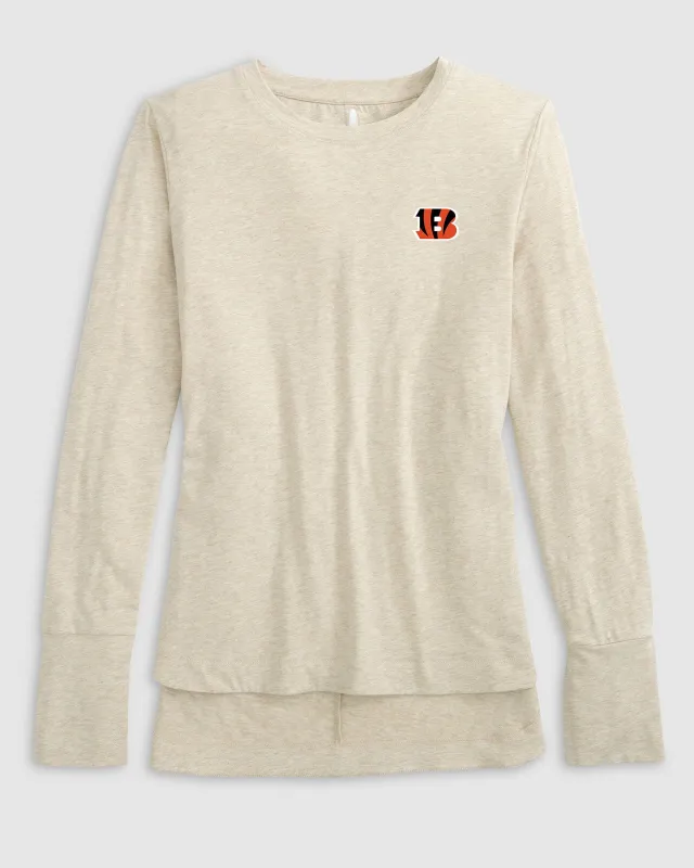 Women's Cincinnati Bengals Valerie Long Sleeve Tee sold by Johnnie-O