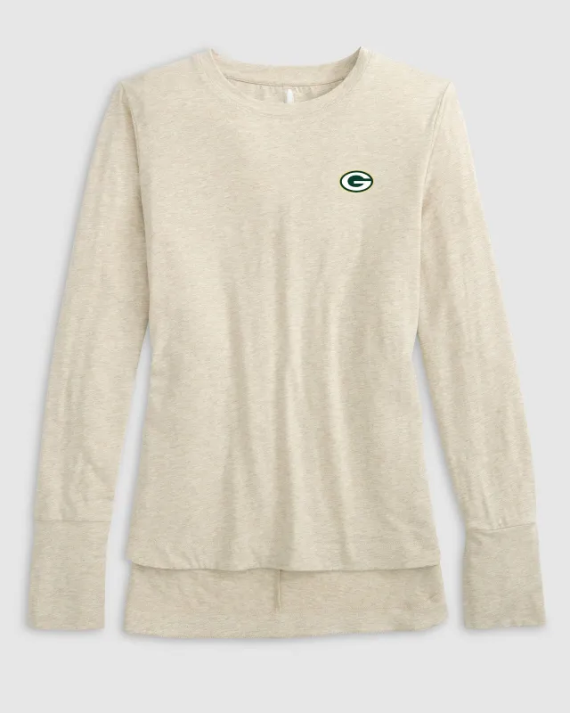 Women's Green Bay Packers Valerie Long Sleeve Tee sold by Johnnie-O