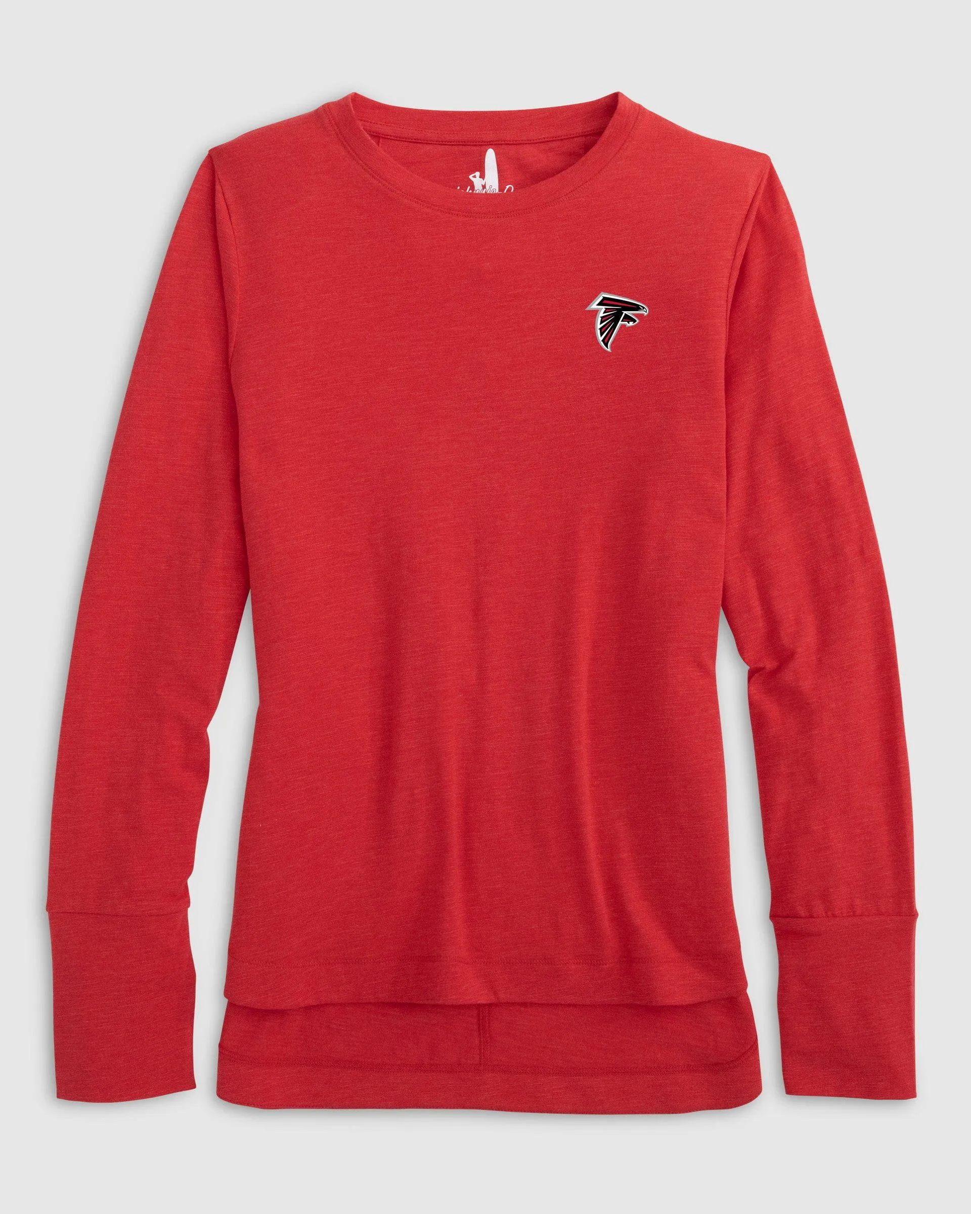 Women's Atlanta Falcons Valerie Long Sleeve Tee sold by Johnnie-O