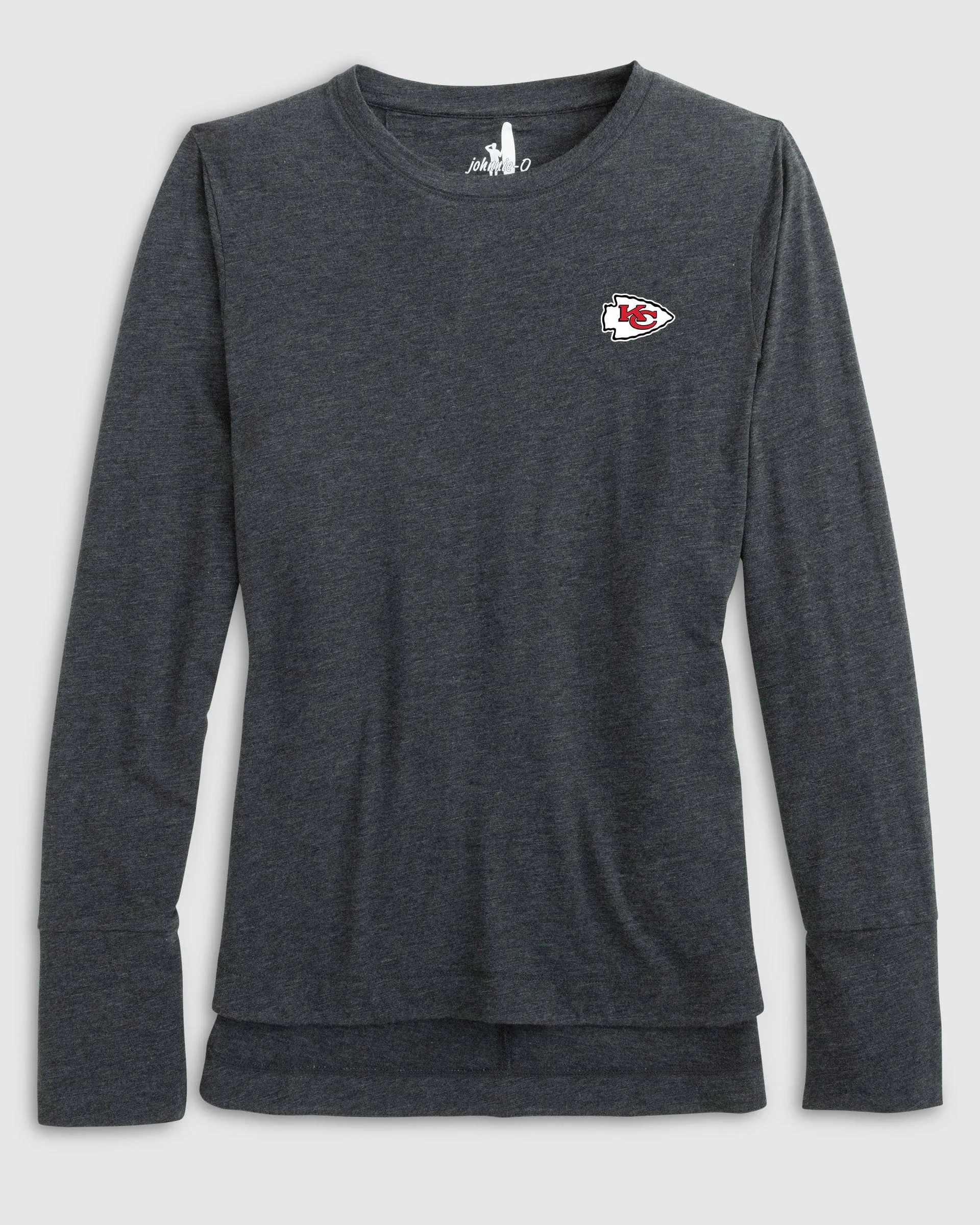 Women's Kansas City Chiefs Valerie Long Sleeve Tee sold by Johnnie-O product image thumbnail 3