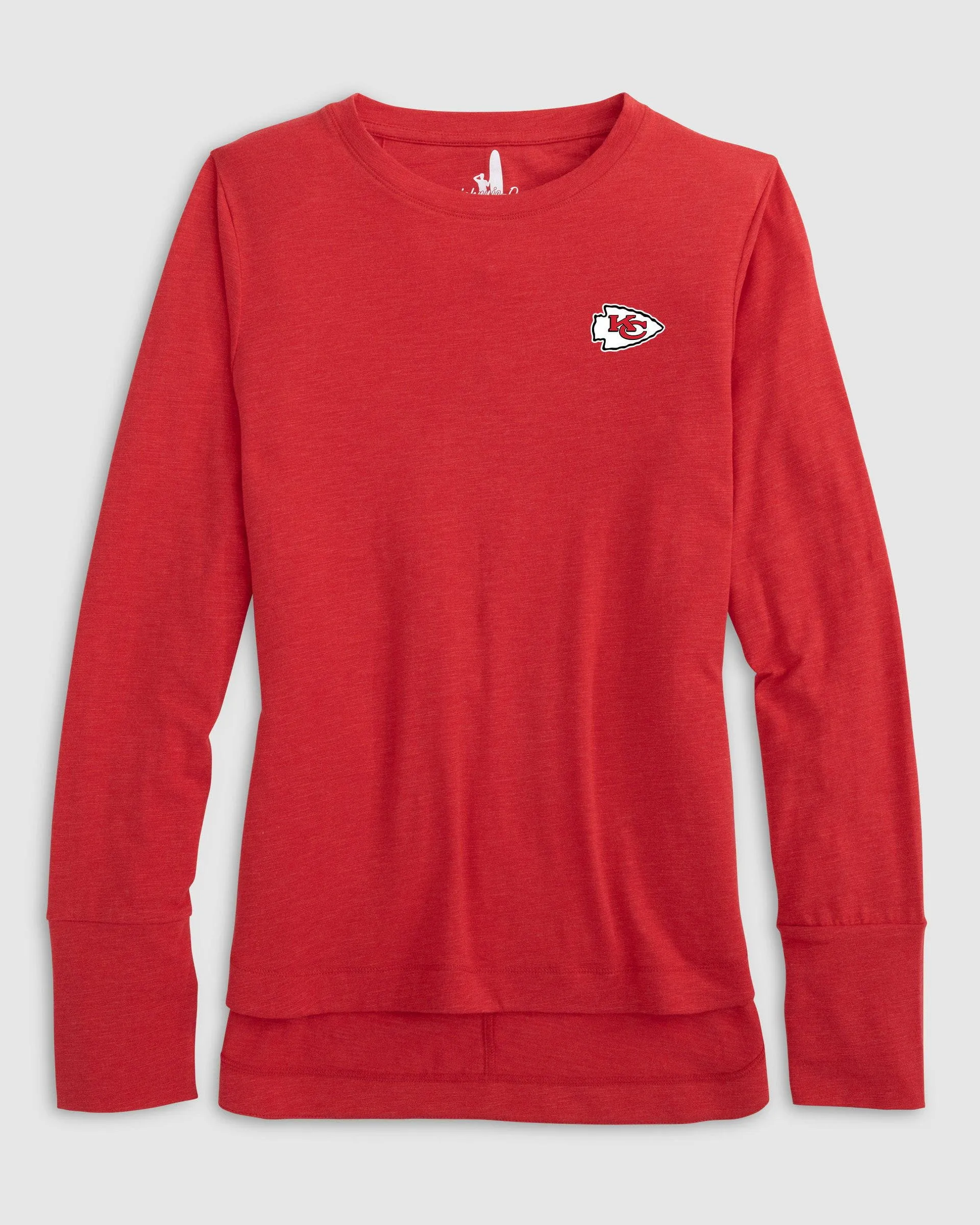Women's Kansas City Chiefs Valerie Long Sleeve Tee sold by Johnnie-O