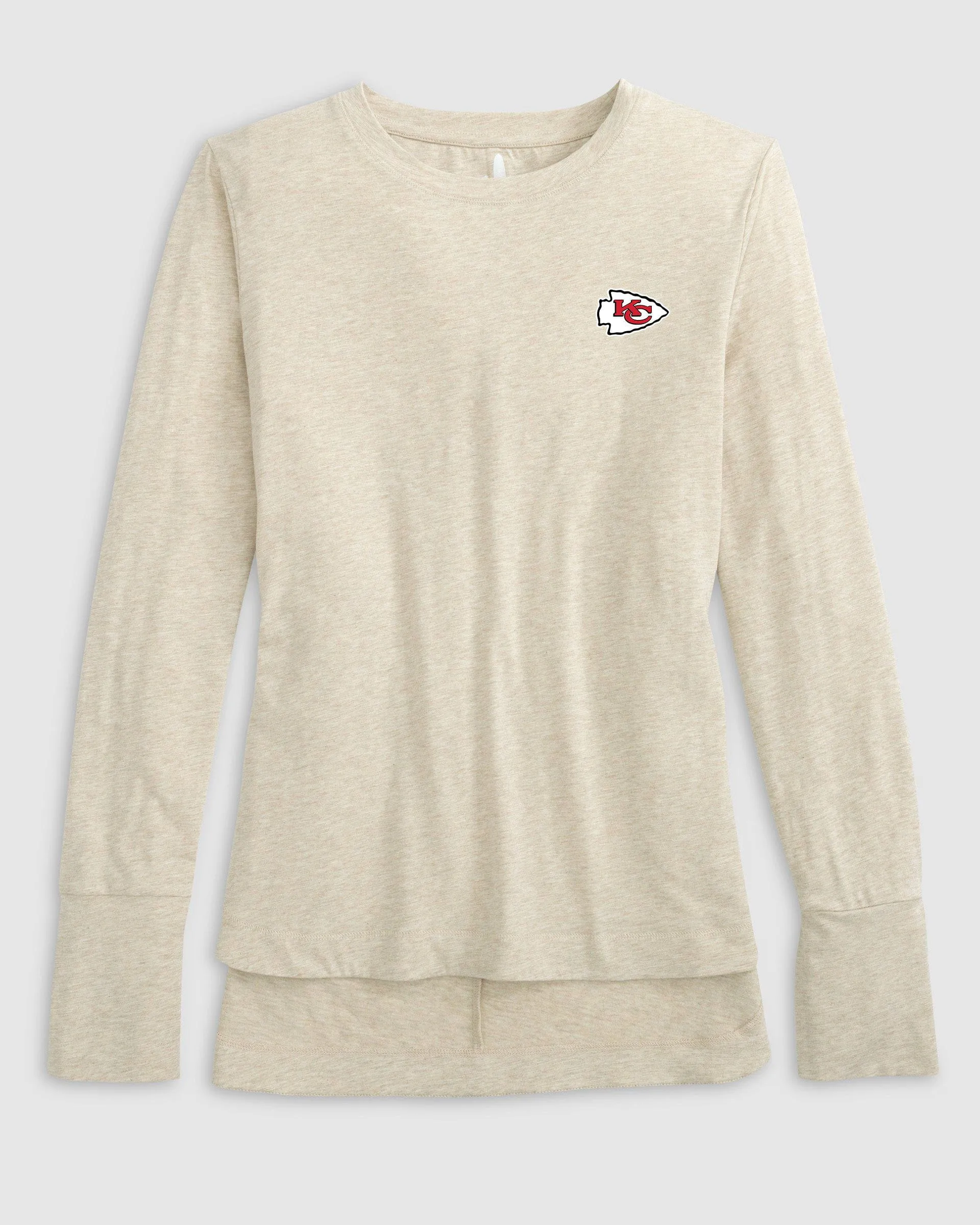 Women's Kansas City Chiefs Valerie Long Sleeve Tee sold by Johnnie-O product image thumbnail 2