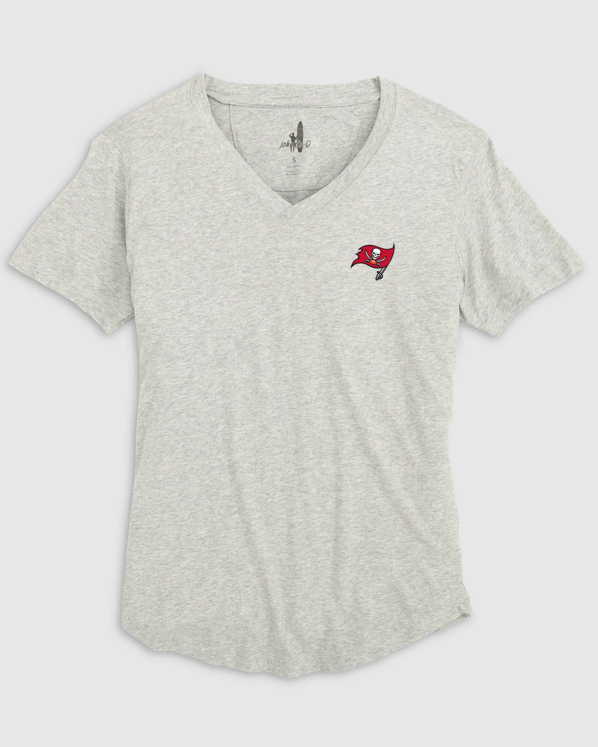Women's Tampa Bay Buccaneers Merediths V-Neck T-Shirt sold by Johnnie-O product image thumbnail 4